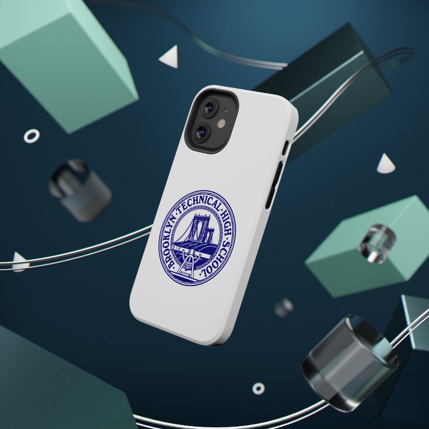 Classic Tech Seal - Impact-Resistant Phone Cases - Iphone Or Samsung - White