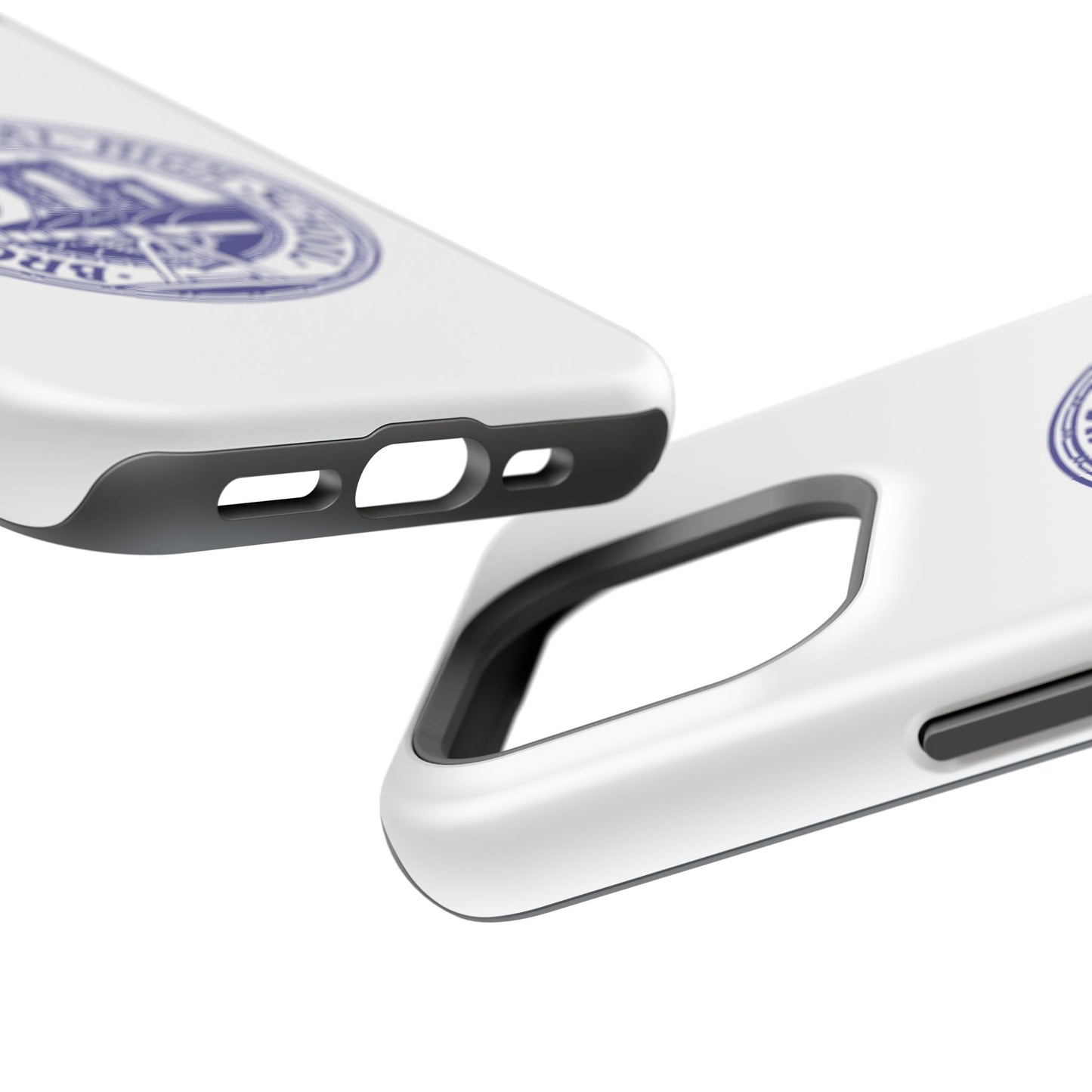 Classic Tech Seal - Impact-Resistant Phone Cases - Iphone Or Samsung - White