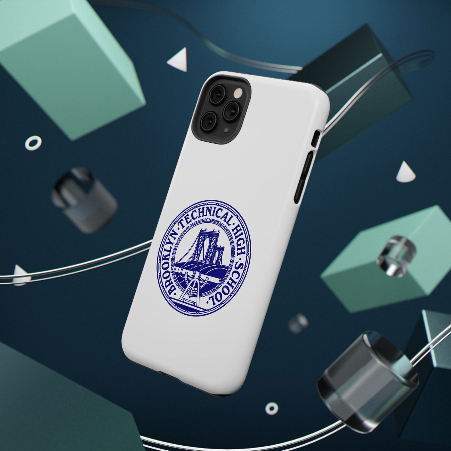 Classic Tech Seal - Impact-Resistant Phone Cases - Iphone Or Samsung - White