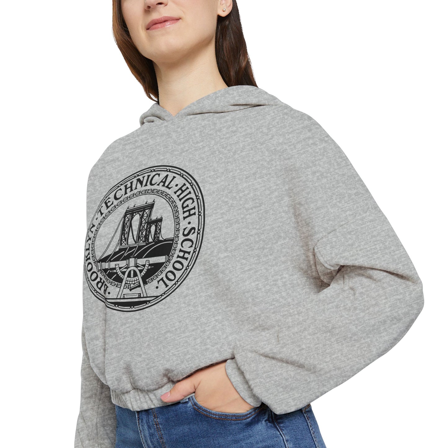 Classic Tech Logo - Ladies' Cinched Bottom Hoodie