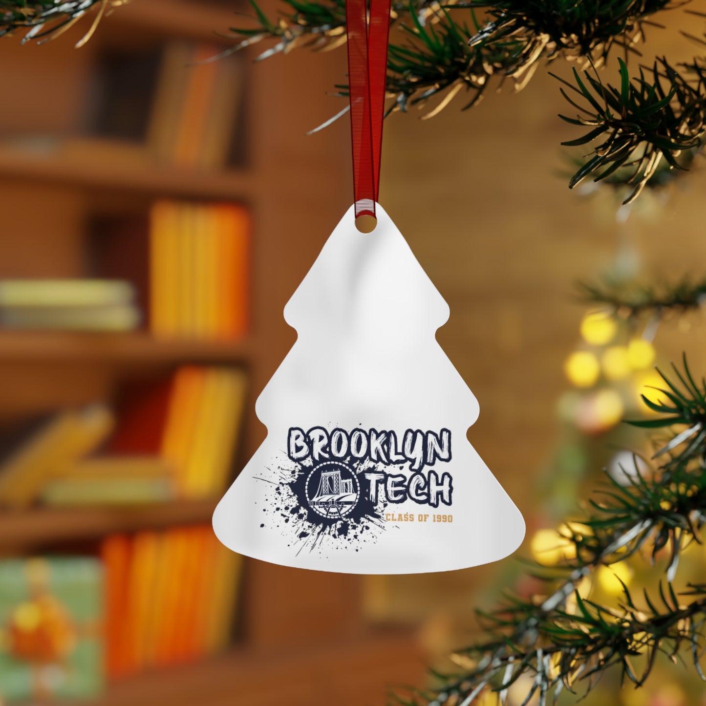 Class of 1990 Commemorative Metal Ornaments - Gold font