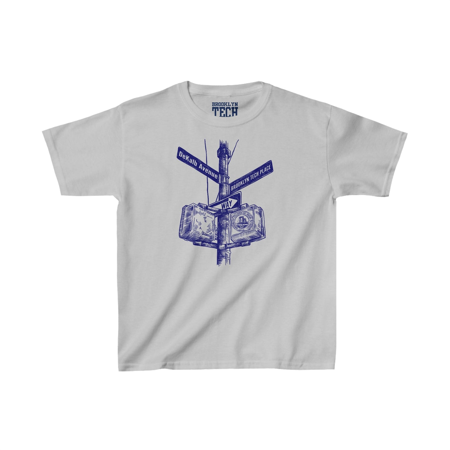 Family - Dekalb Ave & Brooklyn Tech Pl - Kids Heavy Cotton T-Shirt