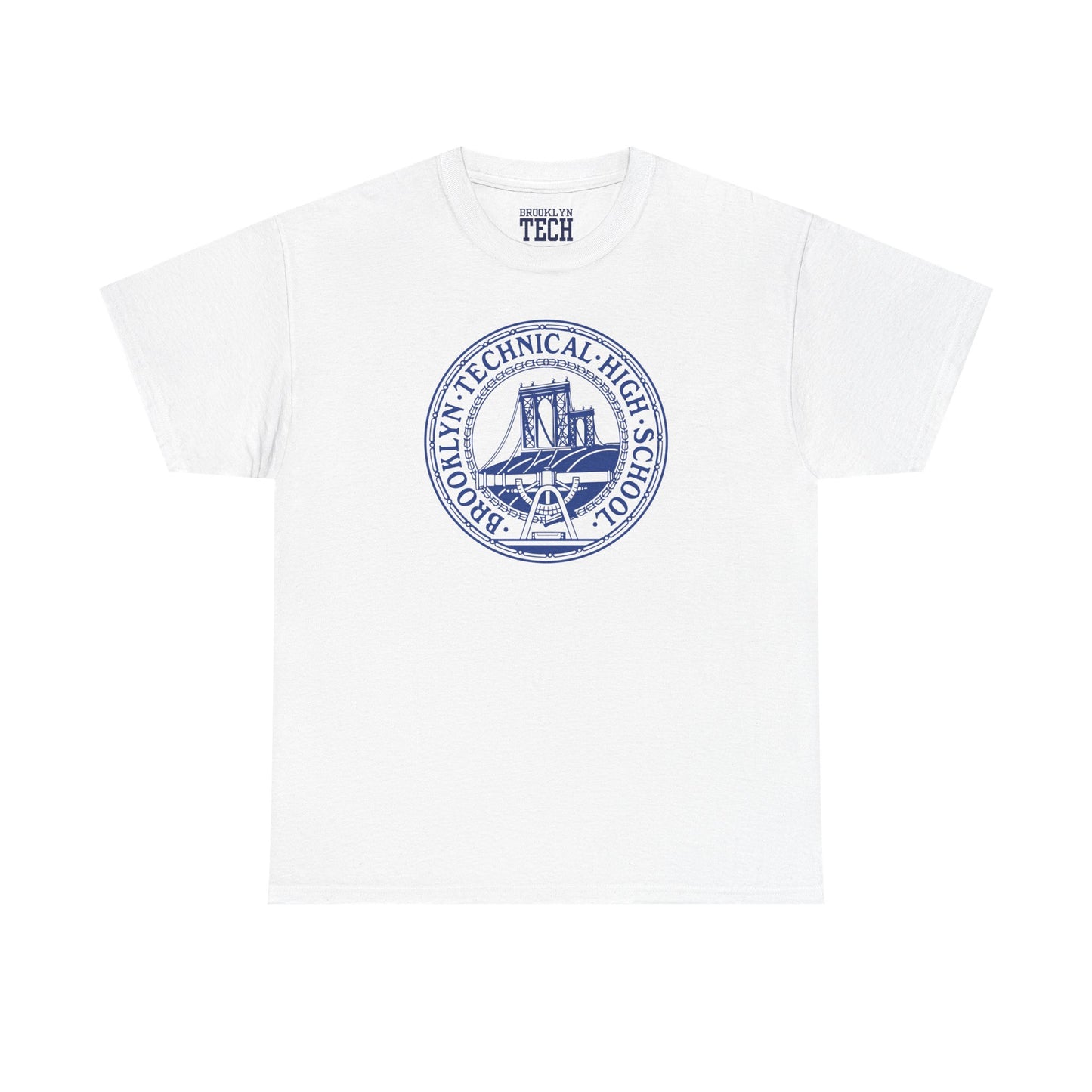 Classic Tech Logo - Blue Graphic - Men's Heavy Cotton Tee