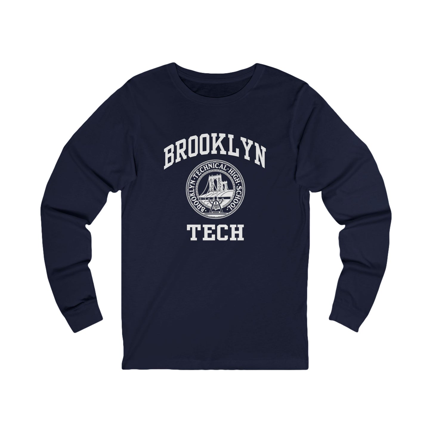 Brooklyn Tech Classic Logo - Men's Long Sleeve Jersey Tee