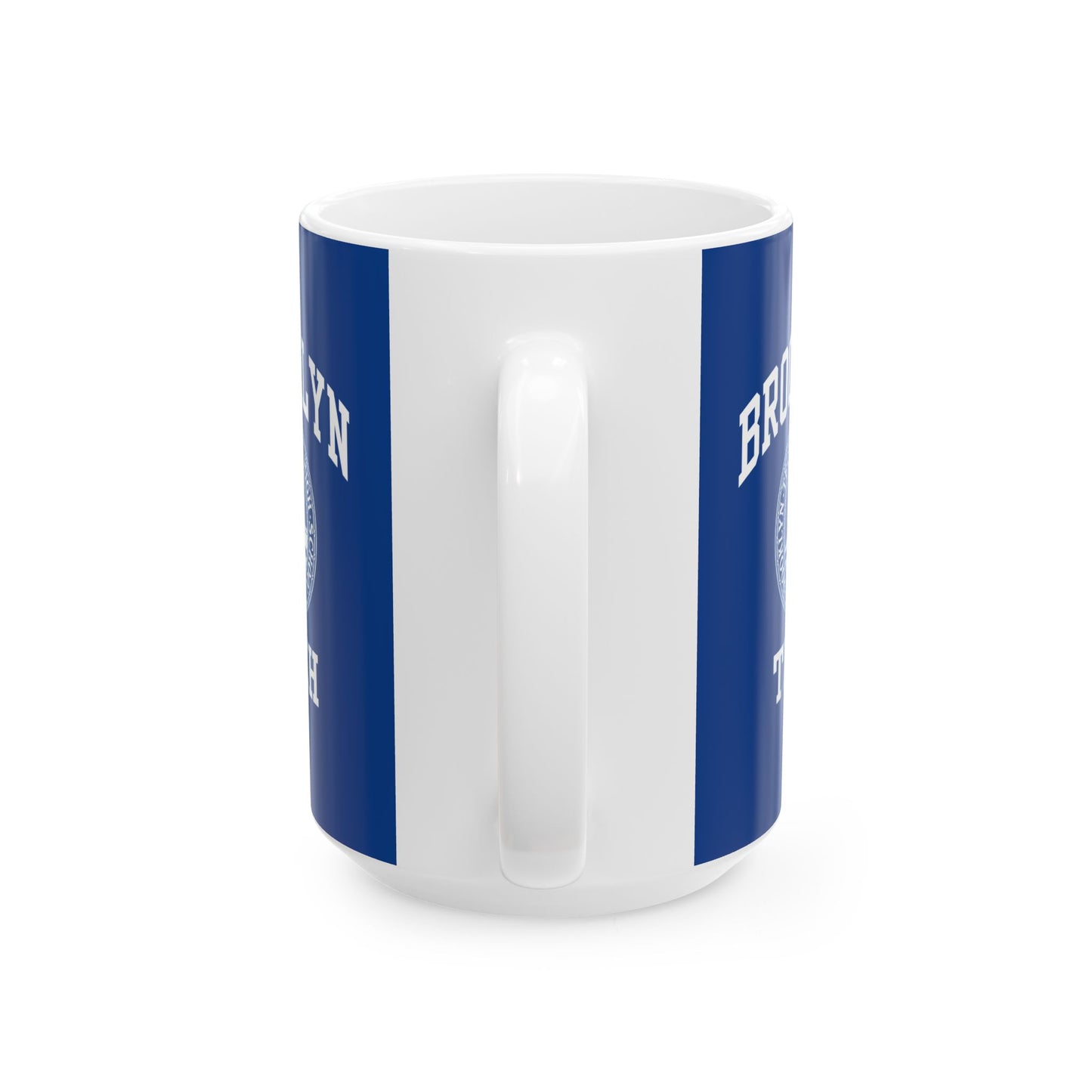 Classic Brooklyn Tech Logo - Ceramic Mug, (11oz, 15oz) - Navy