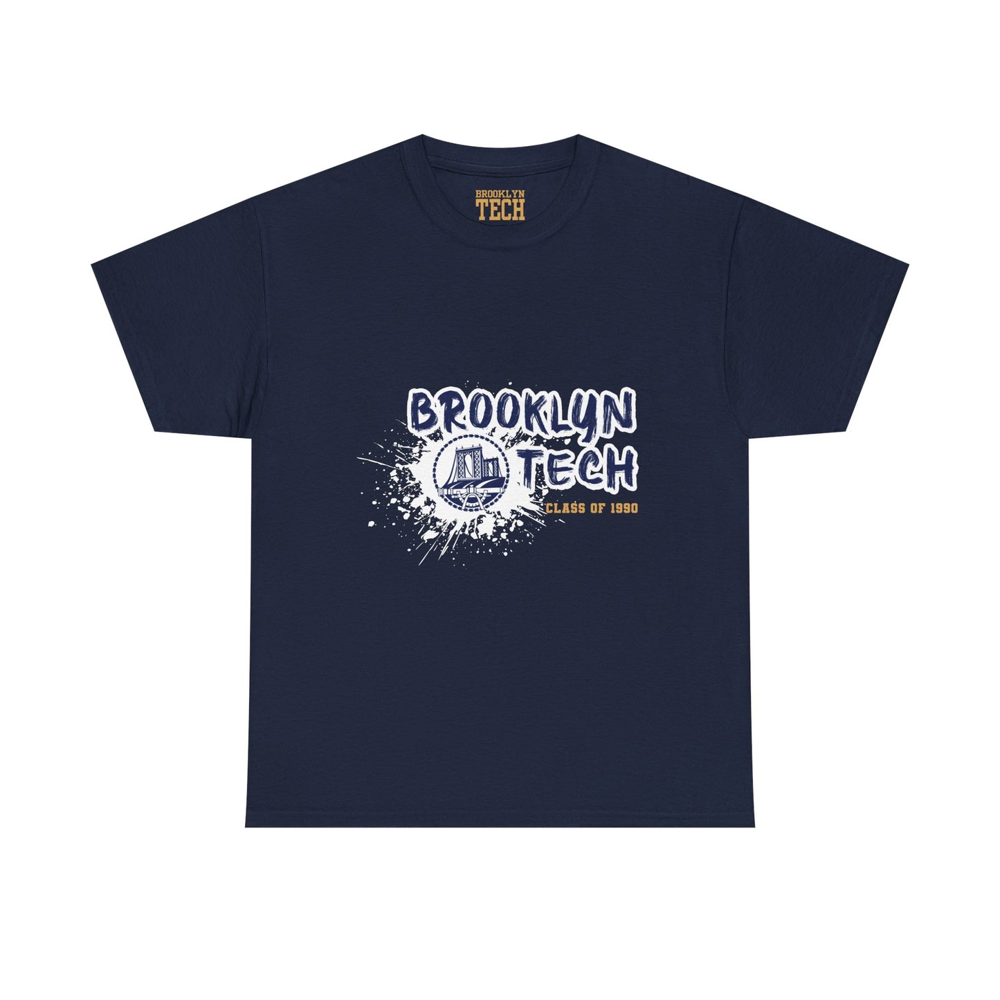 Class of 1990 Commemorative Unisex Heavy Cotton Tee - Gold font