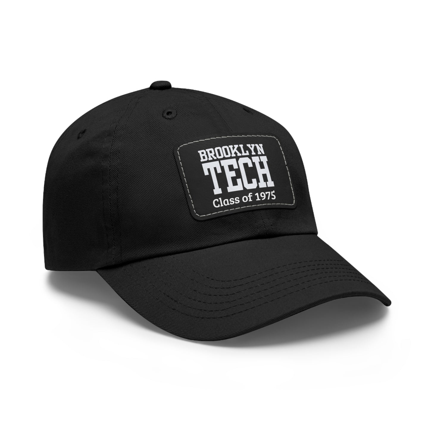 Classic Brooklyn Tech - Hat With Leather Patch (rectangle) - Class Of 1975
