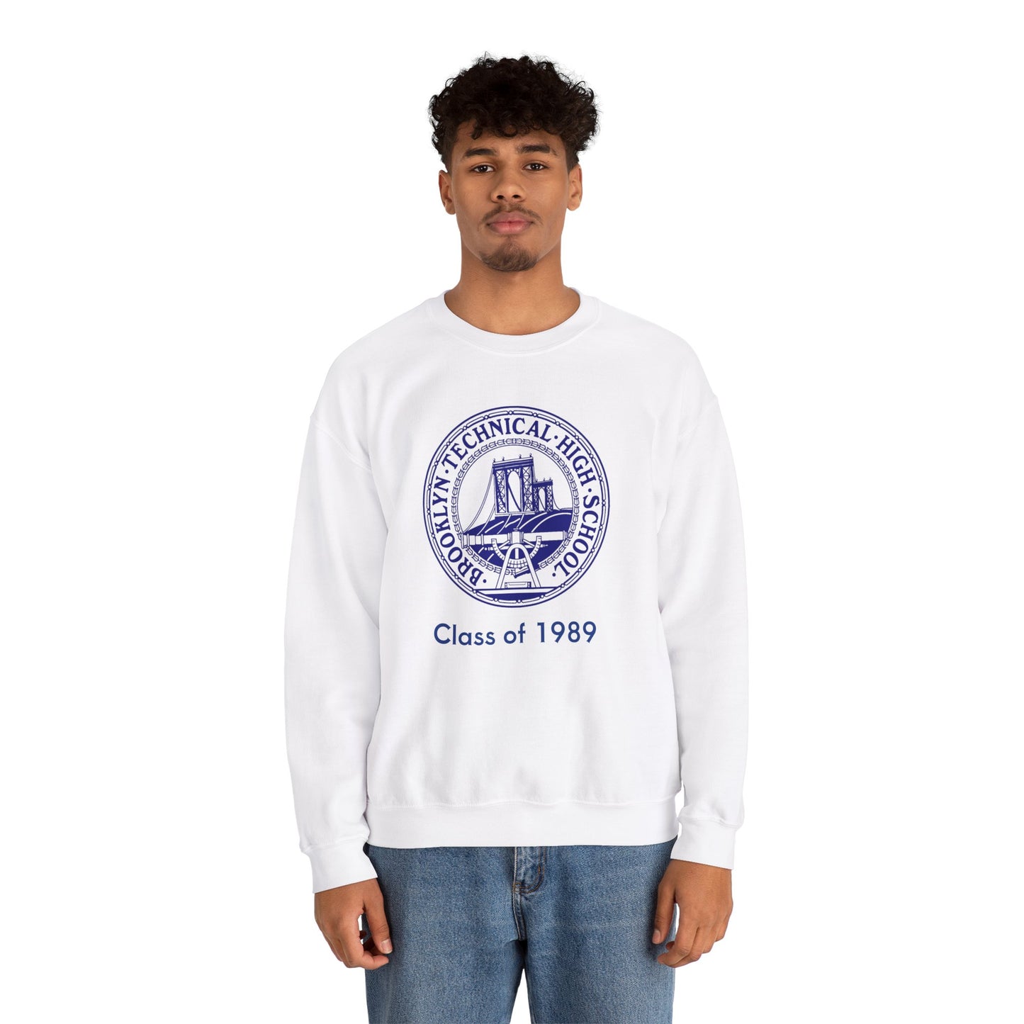 Classic Tech Logo - Men's Heavy Blend Crewneck Sweatshirt - Class Of 1989