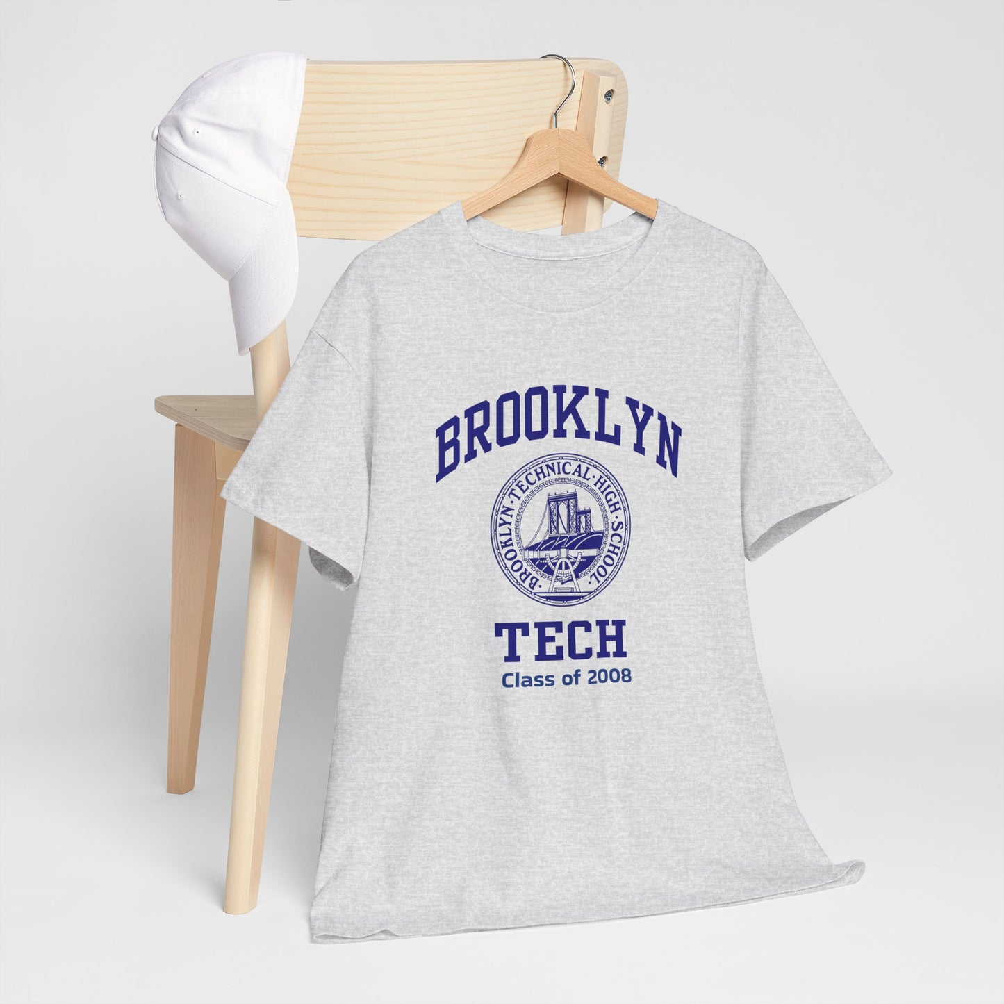 Brooklyn Tech Classic Logo - Men's Heavy Cotton T-Shirt - Class Of 2008