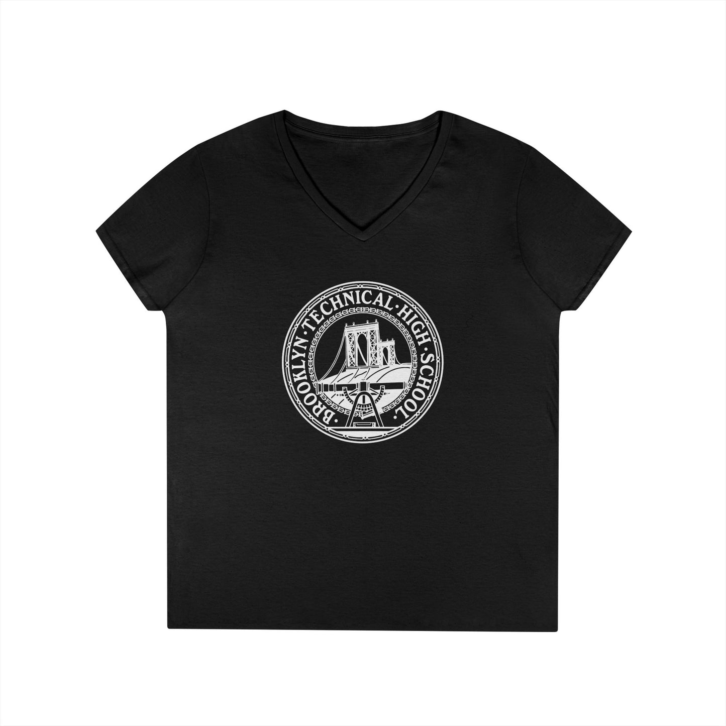 Classic Tech Logo - Ladies' V-Neck T-Shirt