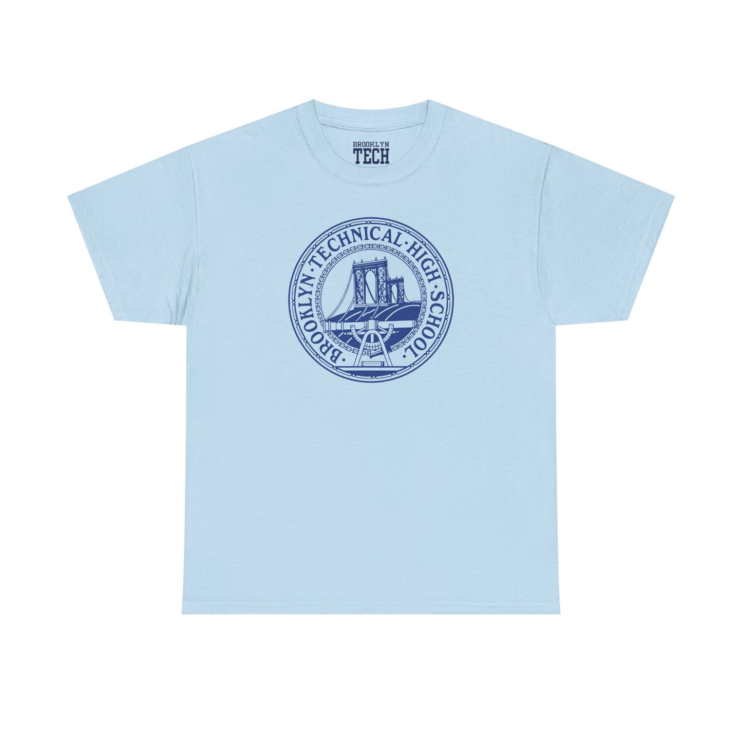 Classic Tech Logo - Blue Graphic - Men's Heavy Cotton Tee
