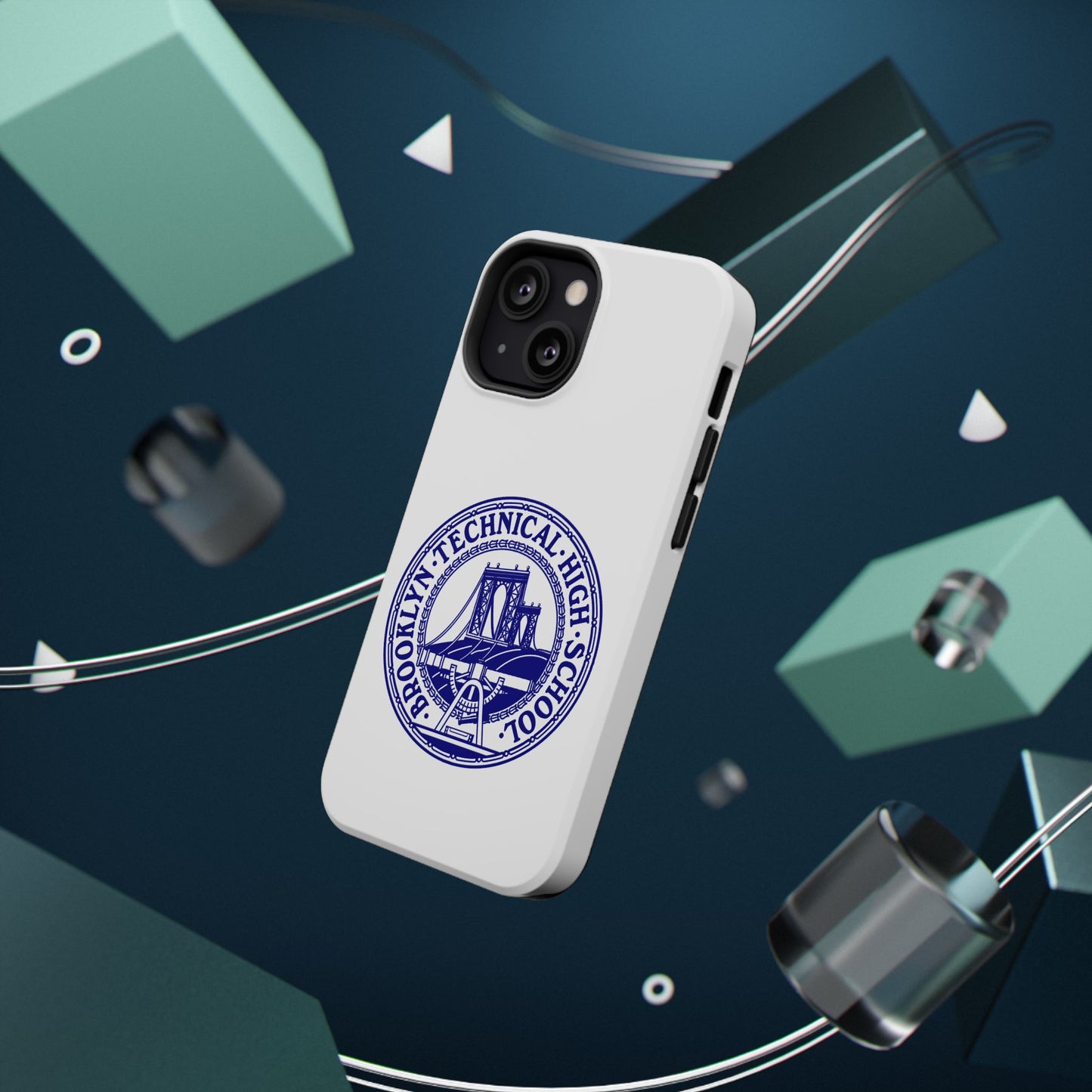 Classic Tech Seal - Impact-Resistant Phone Cases - Iphone Or Samsung - White