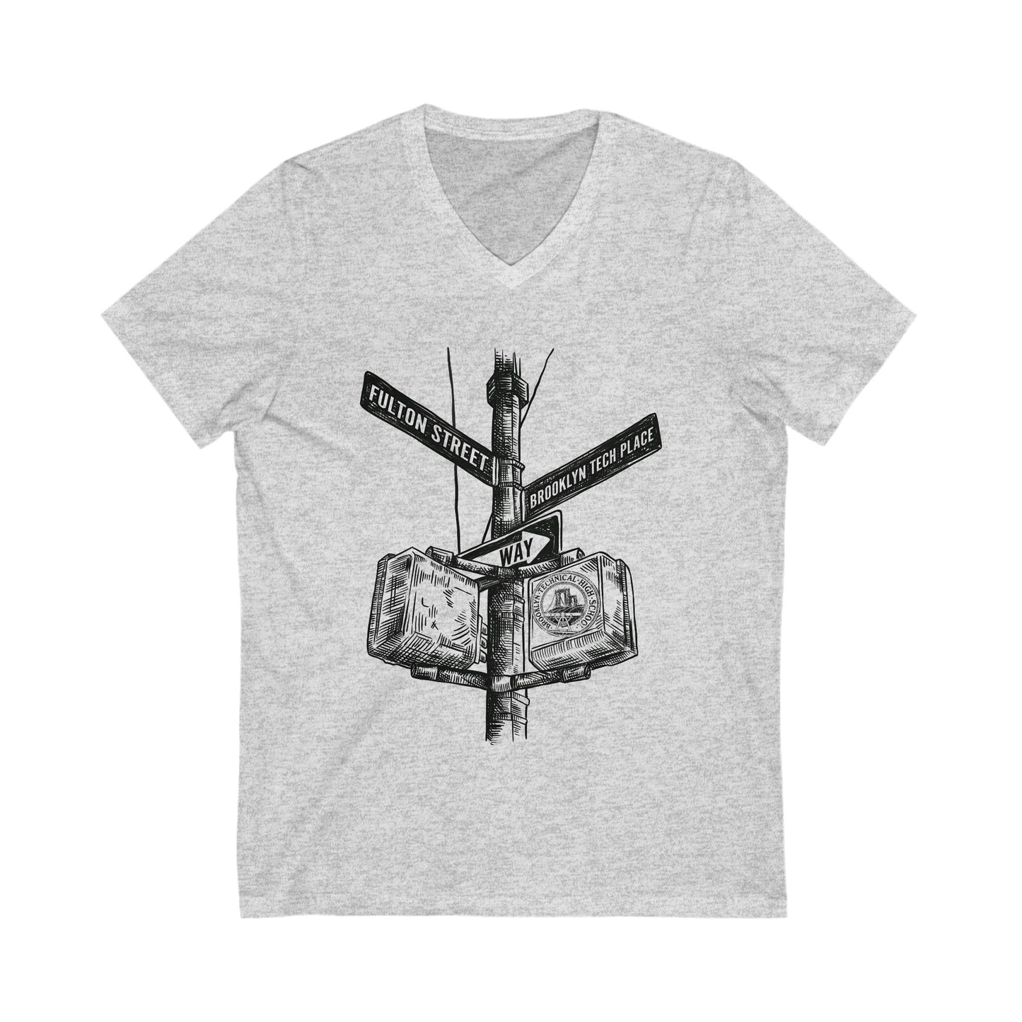 Boutique - Fulton St & Brooklyn Tech Pl - Men's V-Neck Tee