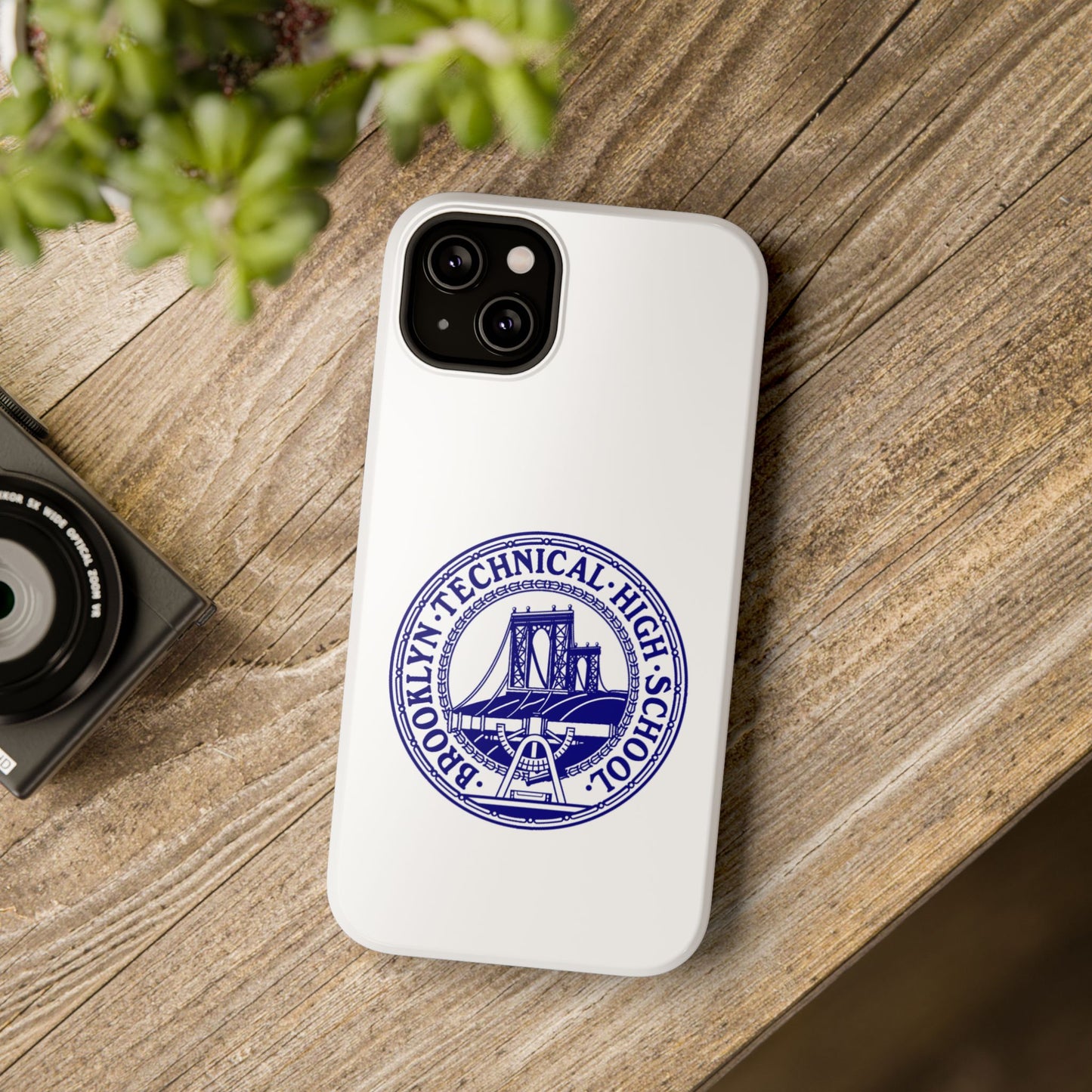 Classic Tech Seal - Impact-Resistant Phone Cases - Iphone Or Samsung - White