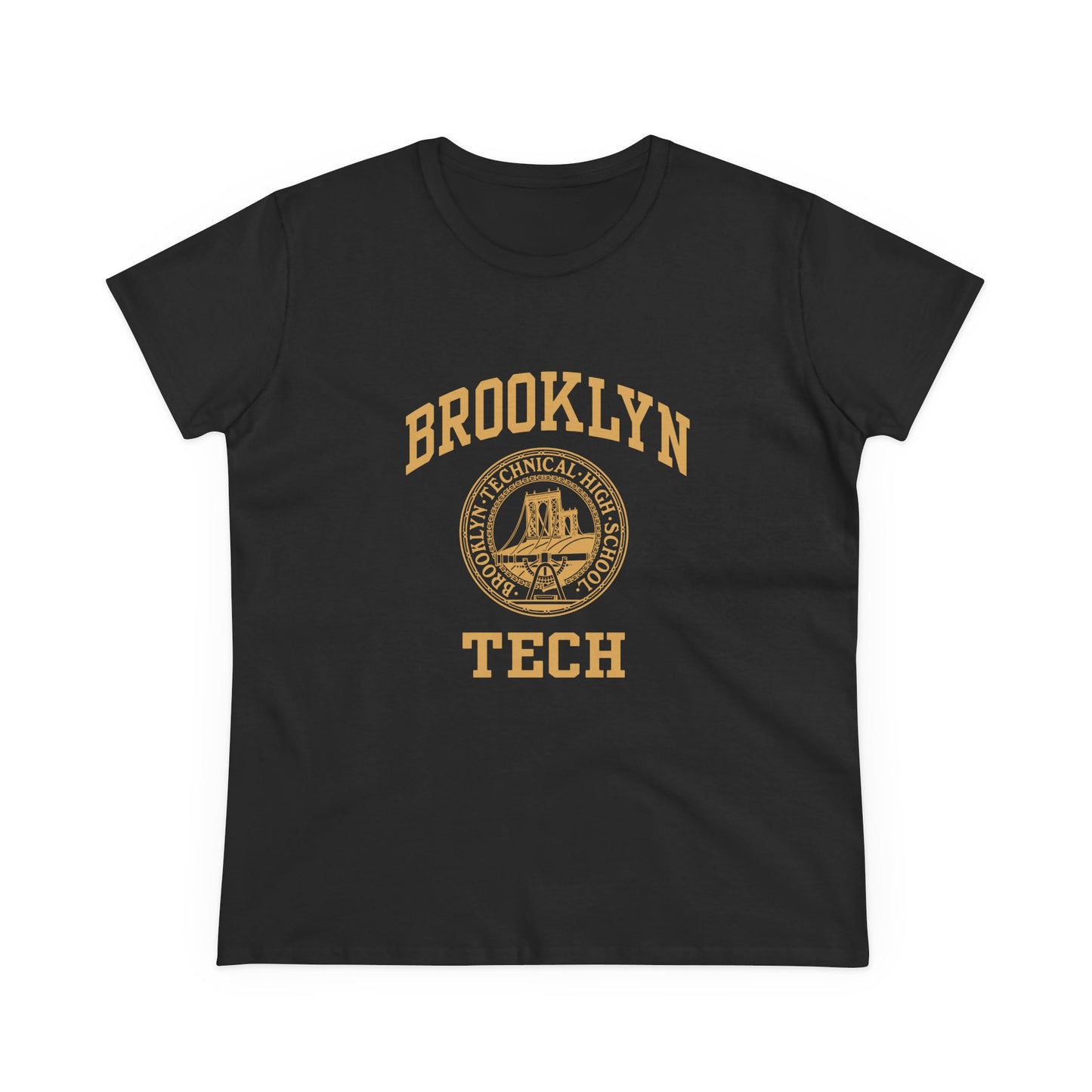 Classic Tech Logo - Ladies Midweight Cotton T-Shirt
