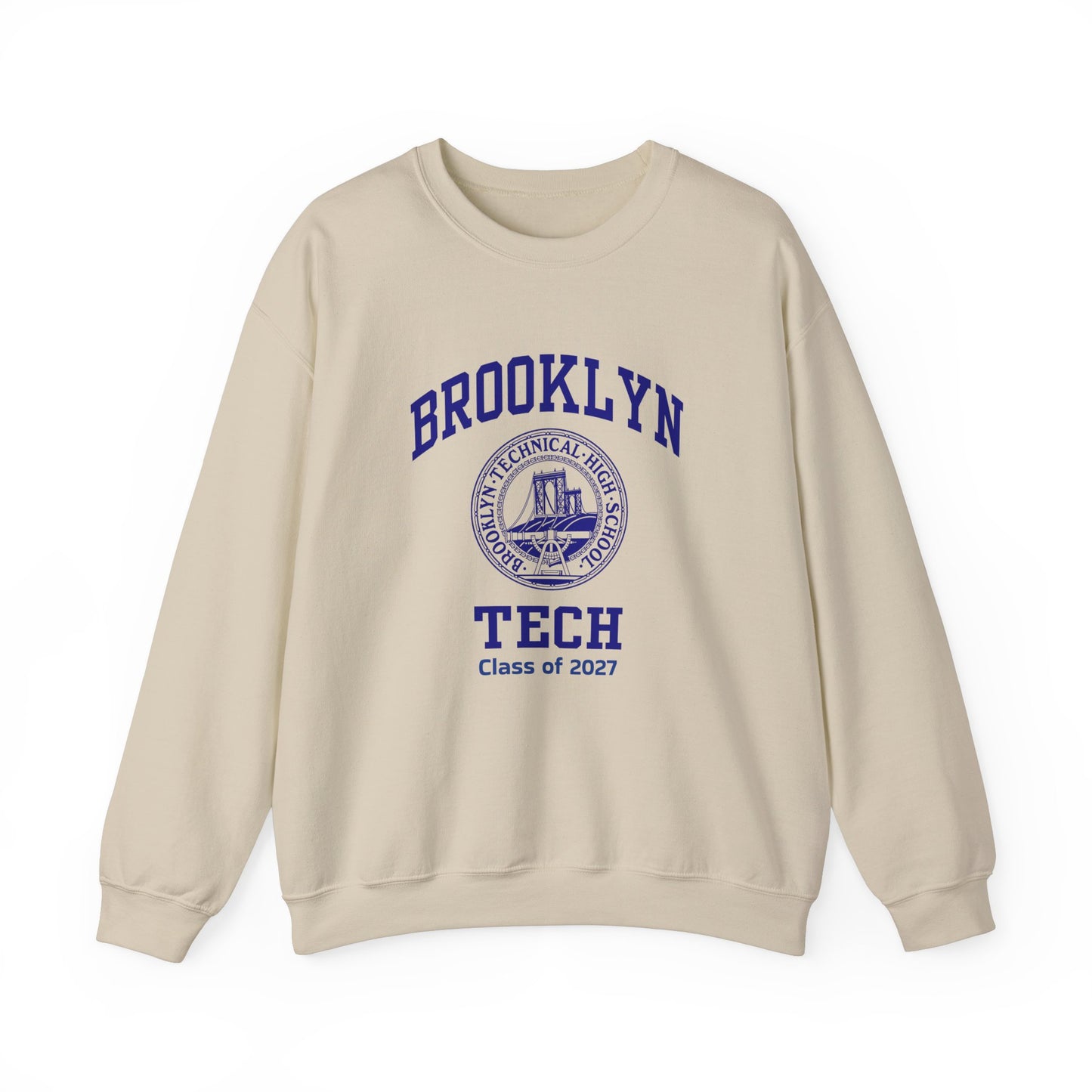 Brooklyn Tech Classic Logo - Men's Heavy Blend™ Crewneck Sweatshirt - Class Of 2027