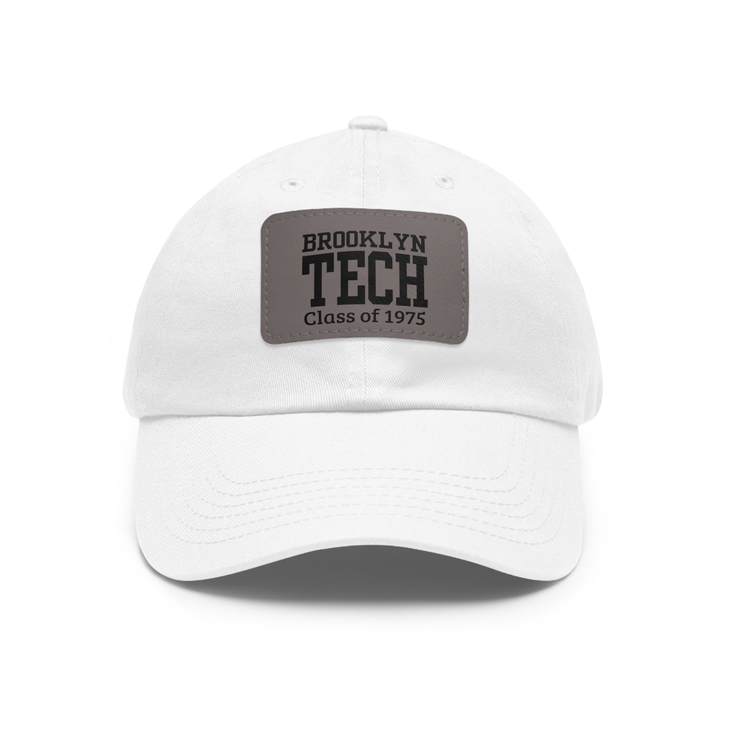 Classic Brooklyn Tech - Hat With Leather Patch (rectangle) - Class Of 1975