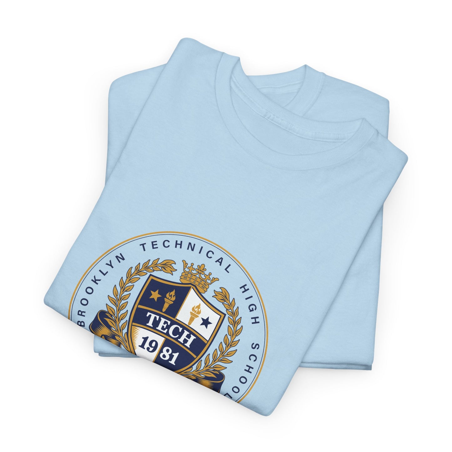 Class of 1981 45 Years Strong Men's Heavy Cotton T-Shirt - Navy Blue Logo