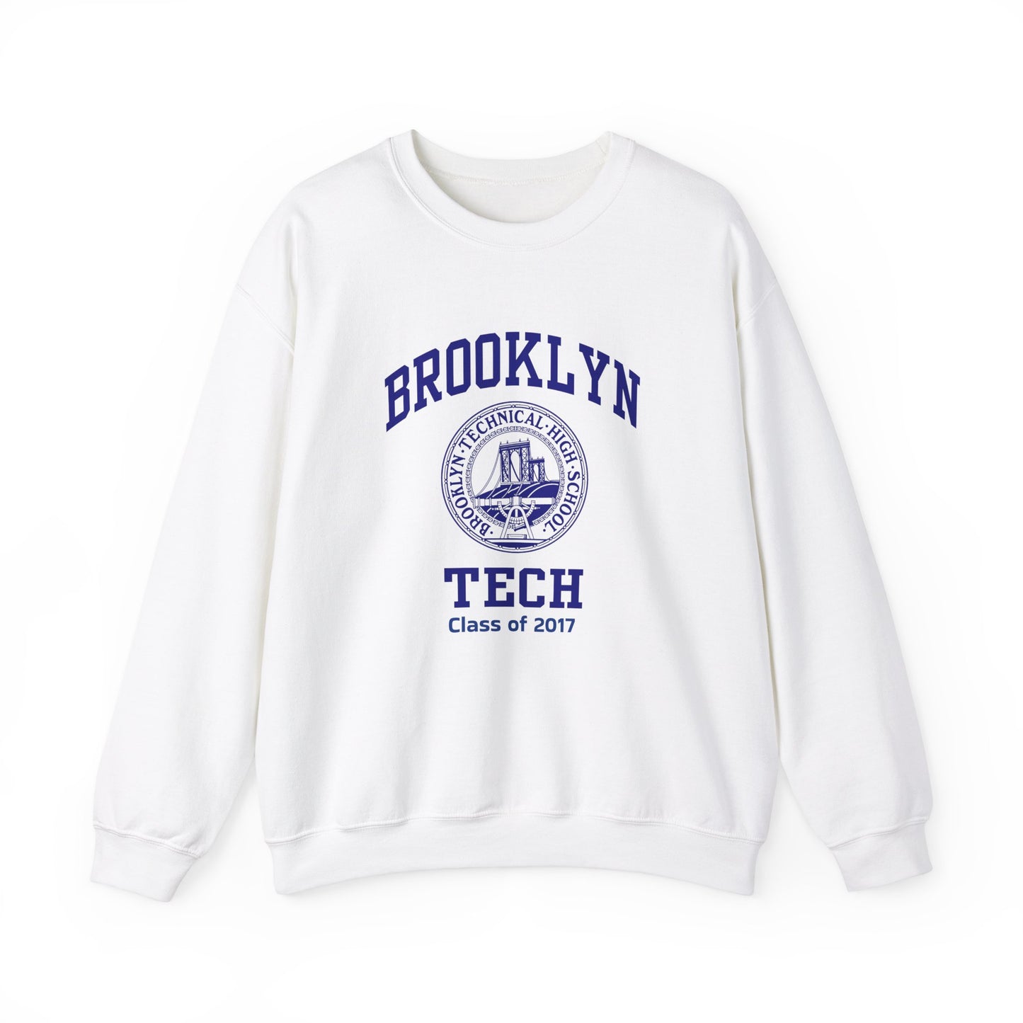 Brooklyn Tech Classic Logo - Men's Heavy Blend™ Crewneck Sweatshirt - Class Of 2017