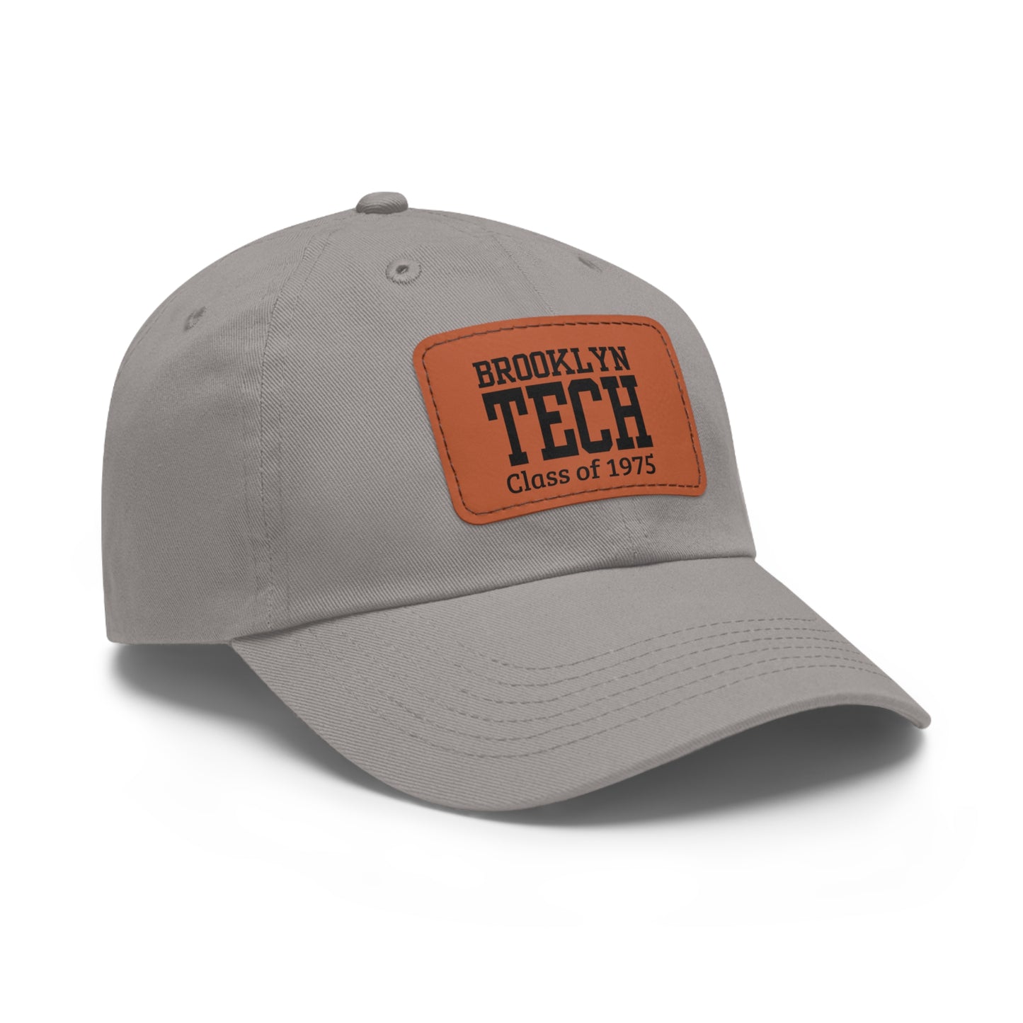 Classic Brooklyn Tech - Hat With Leather Patch (rectangle) - Class Of 1975
