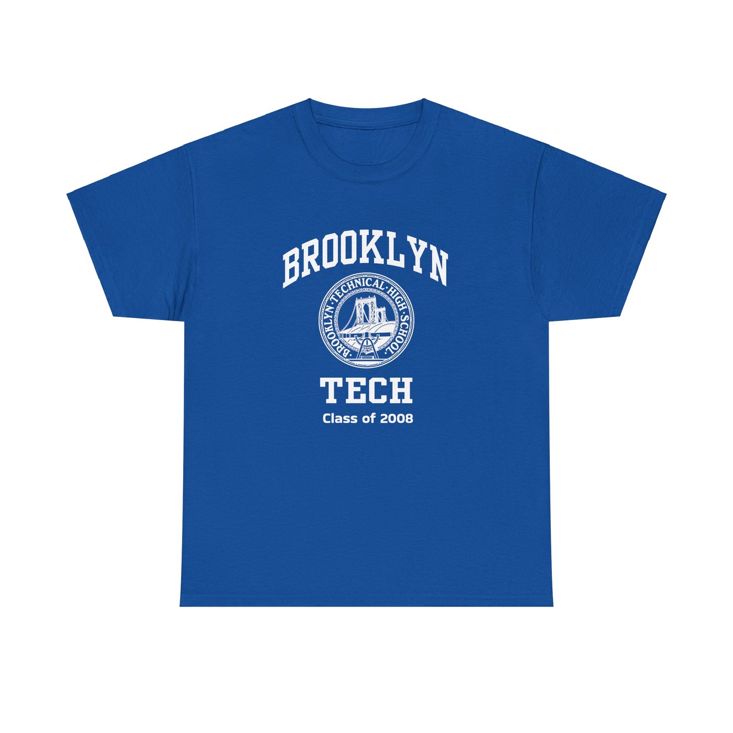 Brooklyn Tech Classic Logo - Men's Heavy Cotton T-Shirt - Class Of 2008