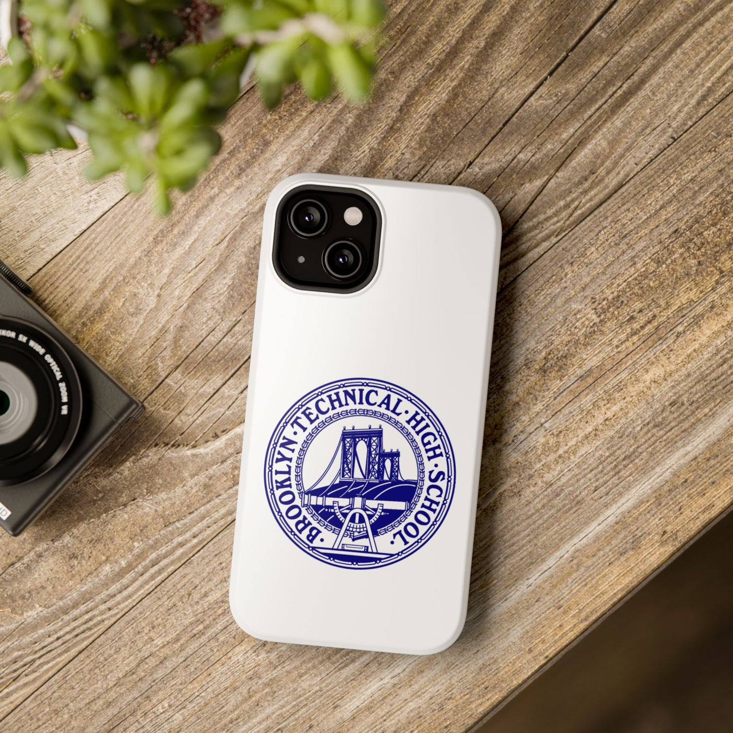 Classic Tech Seal - Impact-Resistant Phone Cases - Iphone Or Samsung - White
