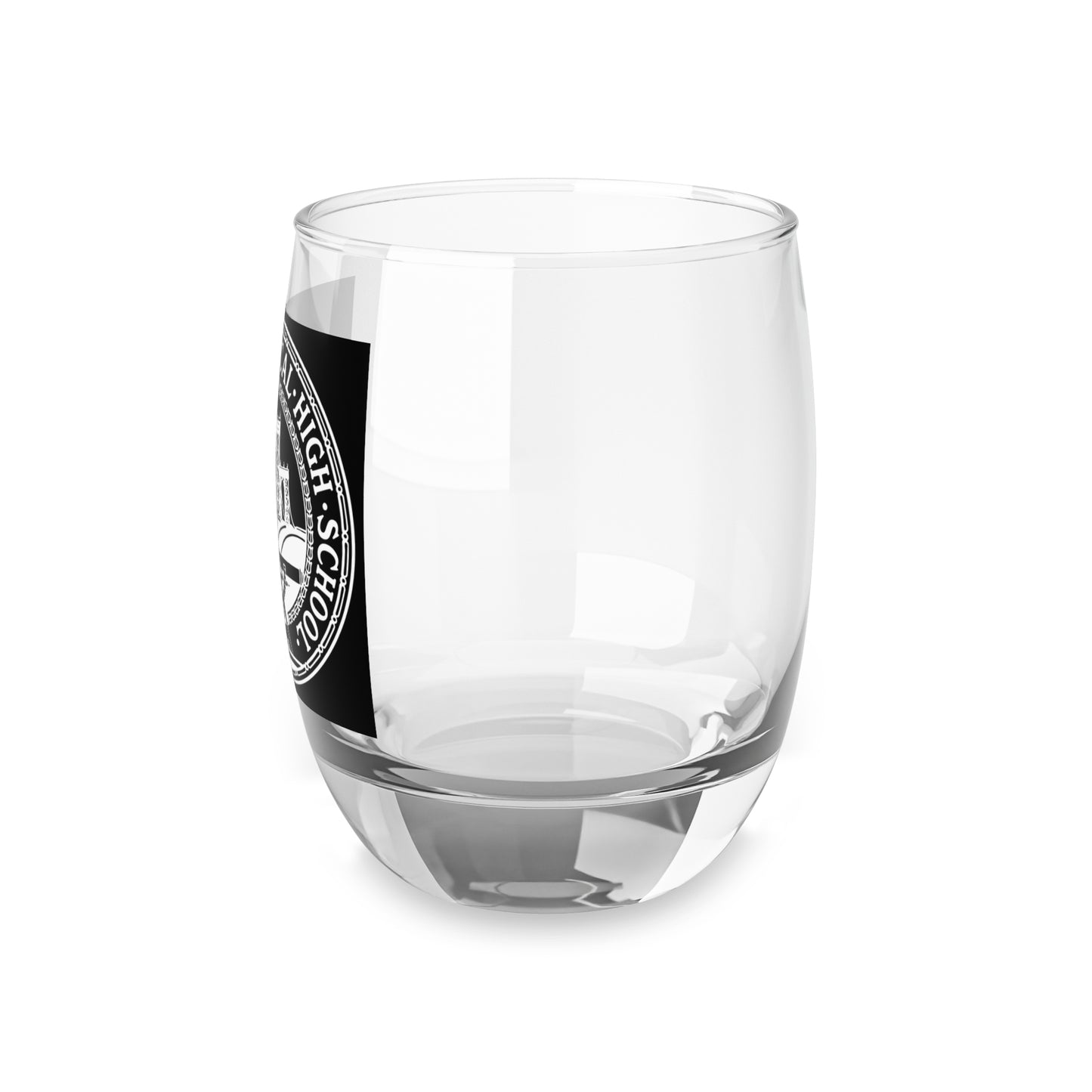 Classic Tech Whiskey Glass With Black Background