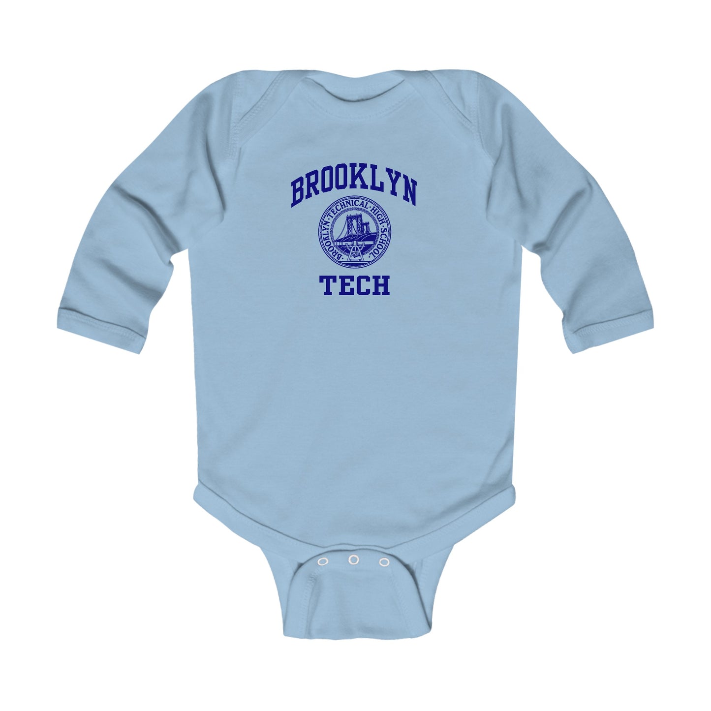 Family - Classic Brooklyn Tech Logo - Infant Long Sleeve Bodysuit