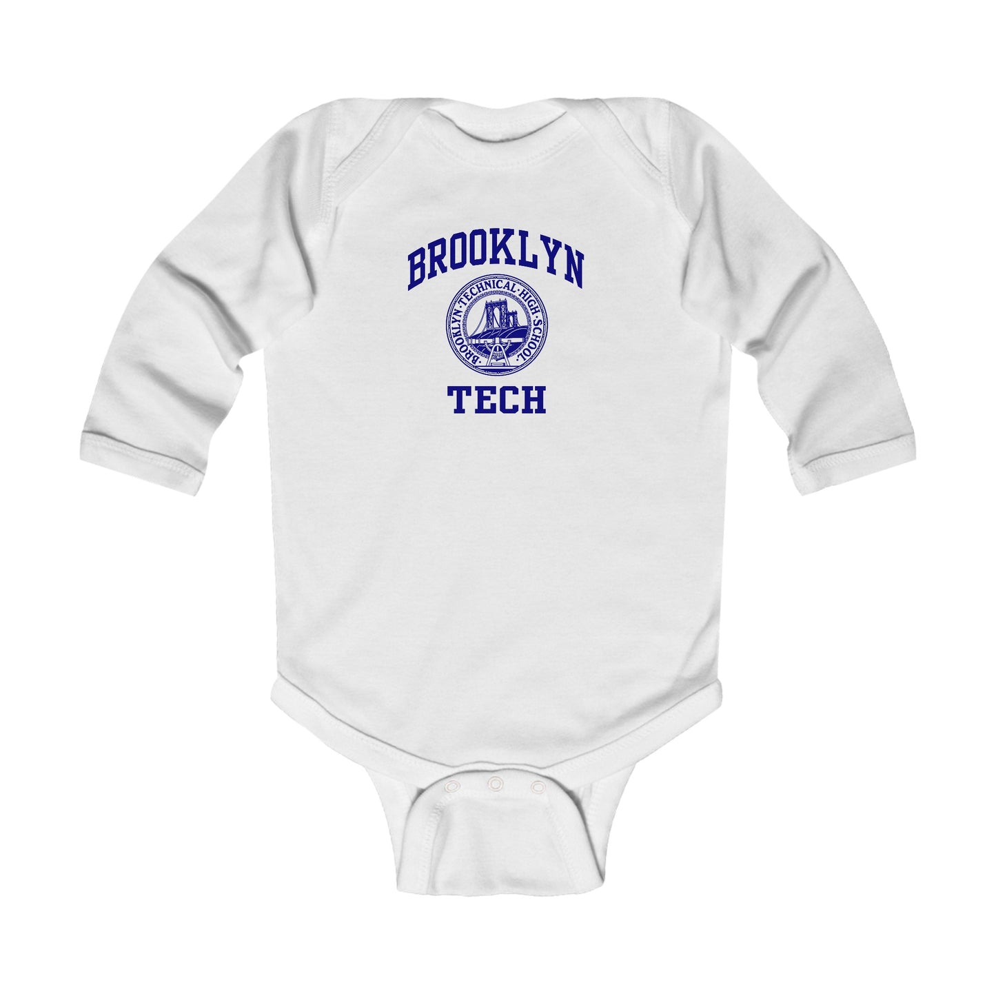 Family - Classic Brooklyn Tech Logo - Infant Long Sleeve Bodysuit