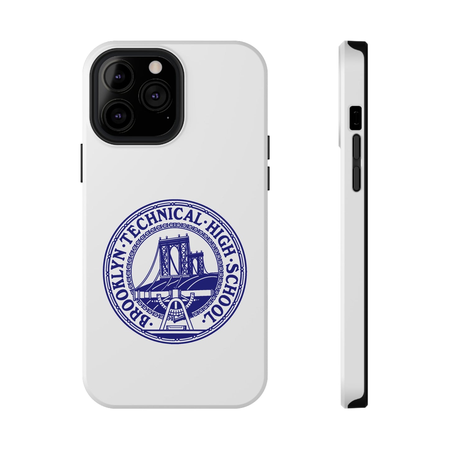Classic Tech Seal - Impact-Resistant Phone Cases - Iphone Or Samsung - White