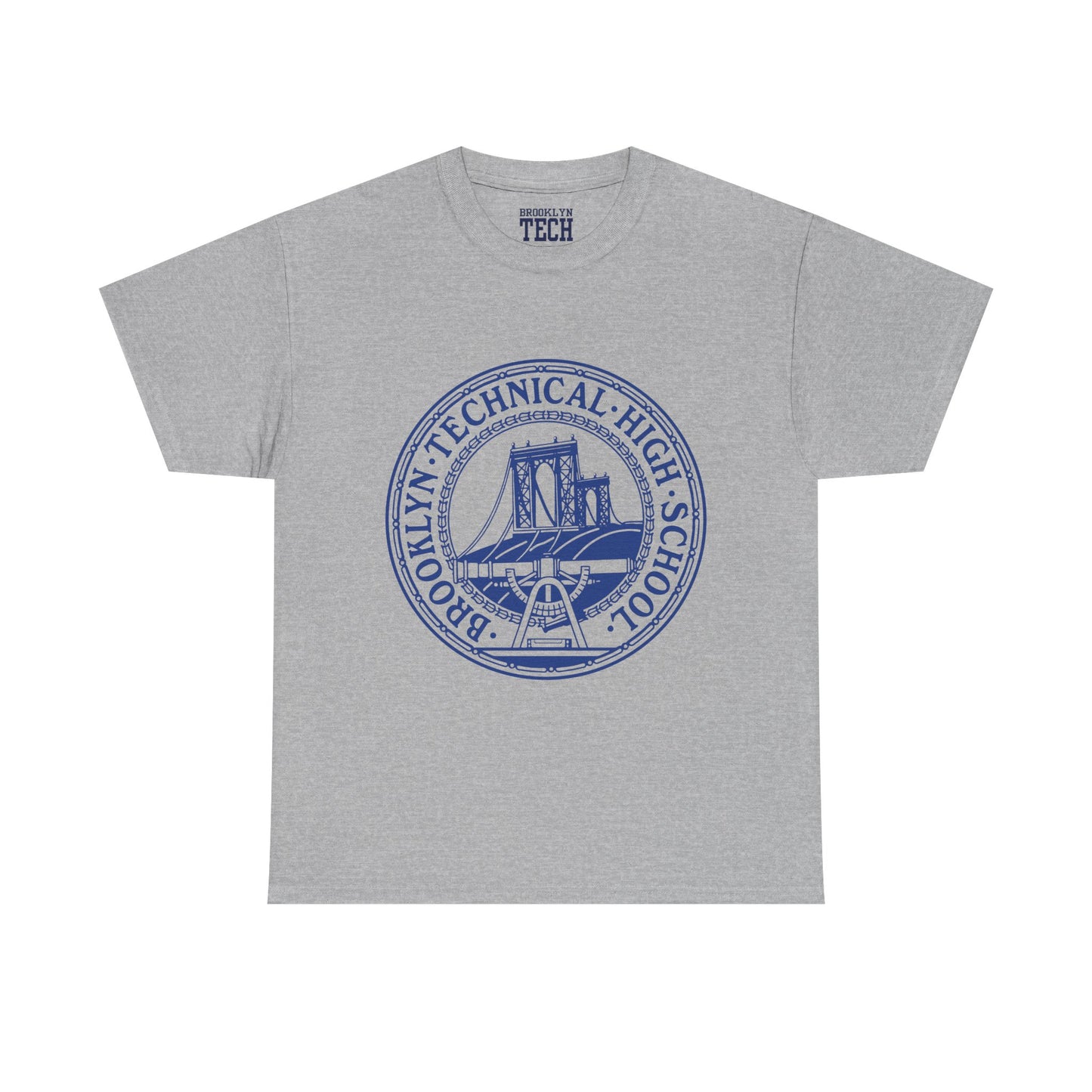 Classic Tech Logo - Blue Graphic - Men's Heavy Cotton T-Shirt
