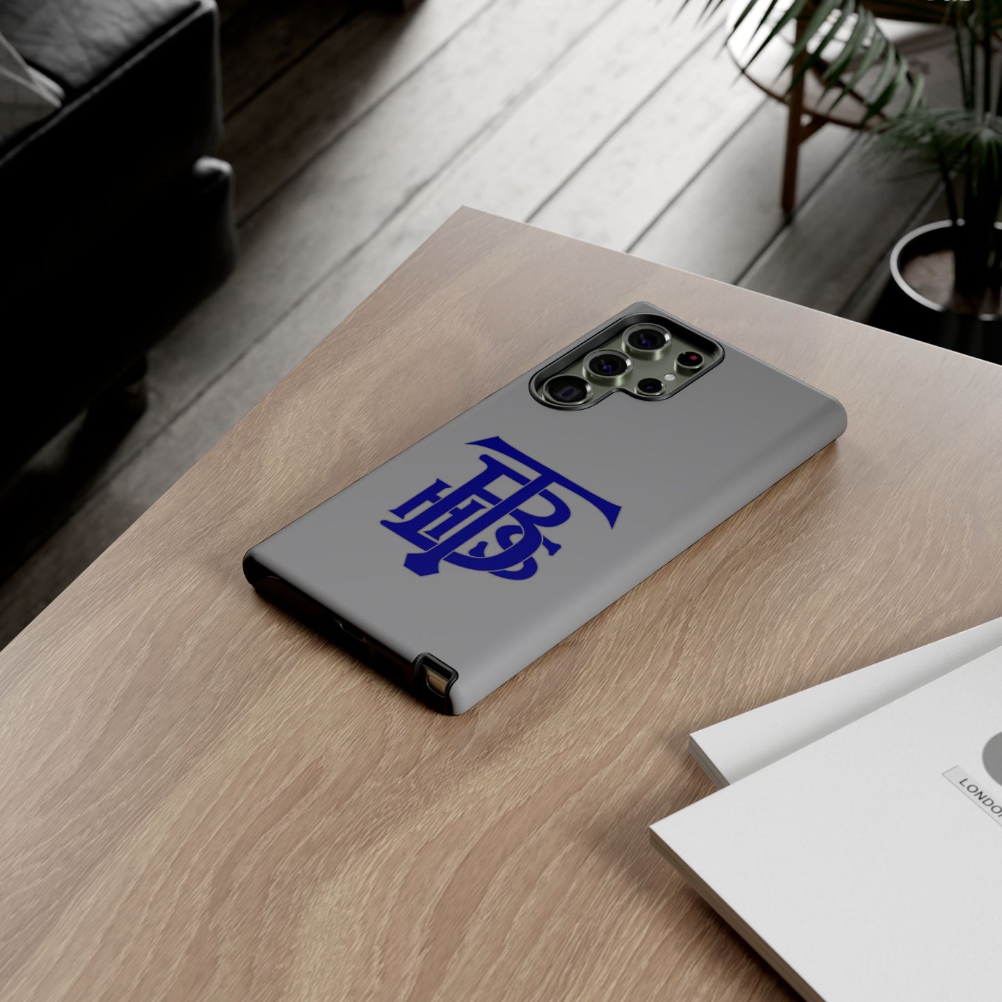 Stacked Logo - Tough Phone Cases - Gray - Samsung phones