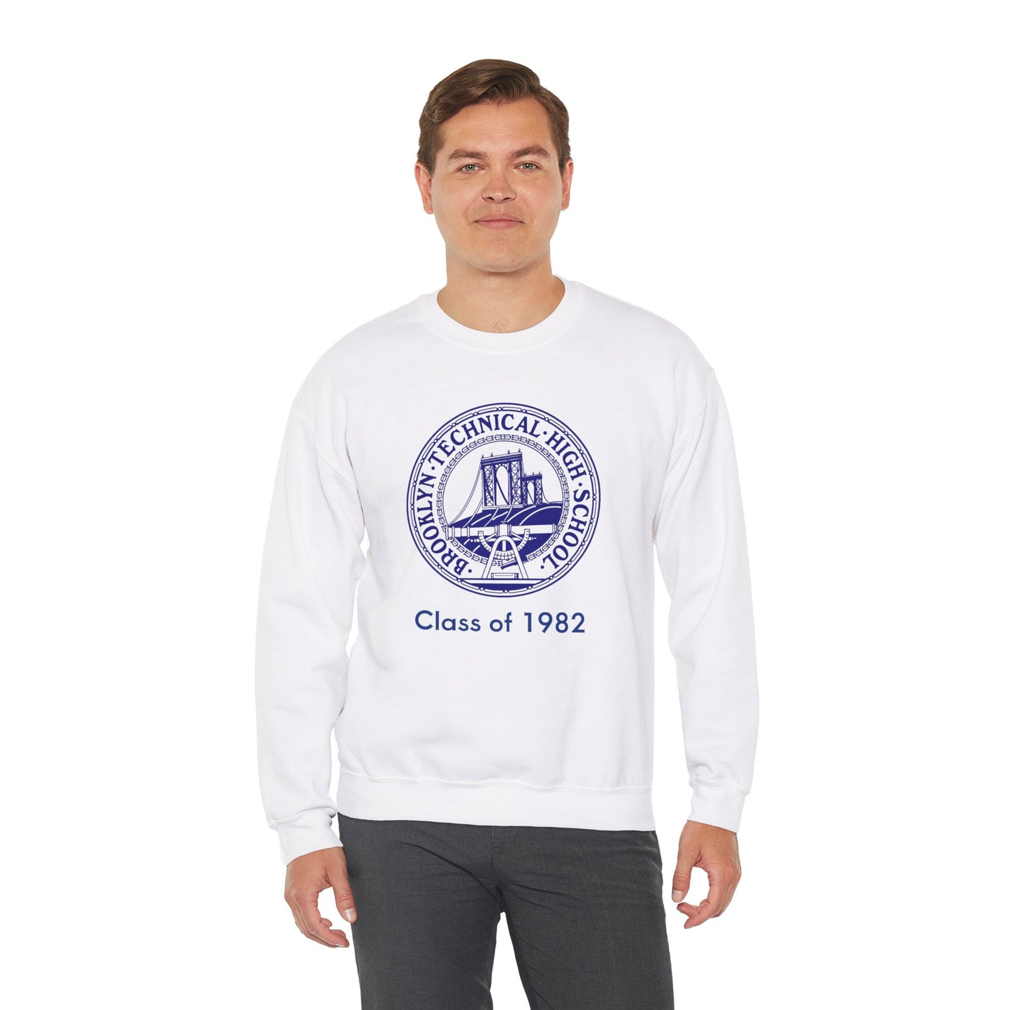 Classic Tech Logo - Men's Heavy Blend Crewneck Sweatshirt - Class Of 1982