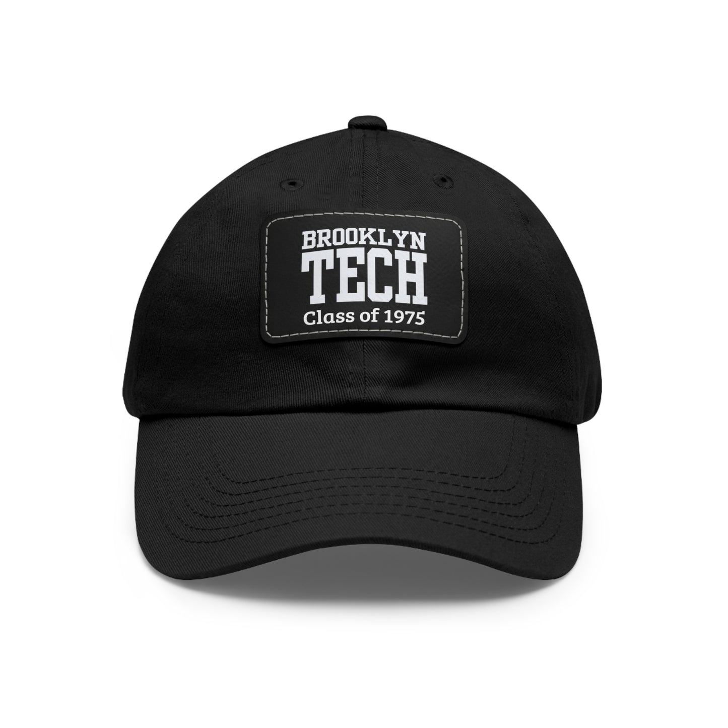 Classic Brooklyn Tech - Hat With Leather Patch (rectangle) - Class Of 1975