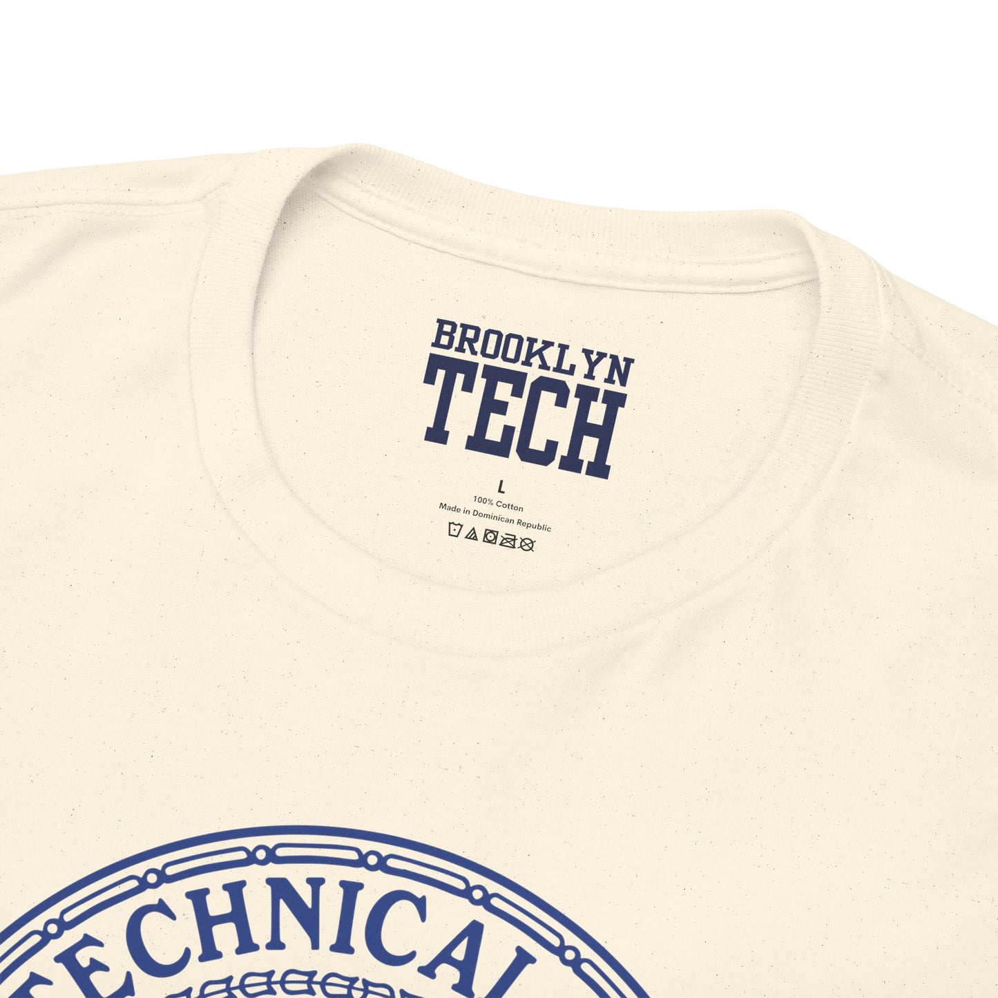 Classic Tech Logo - Blue Graphic - Men's Heavy Cotton Tee