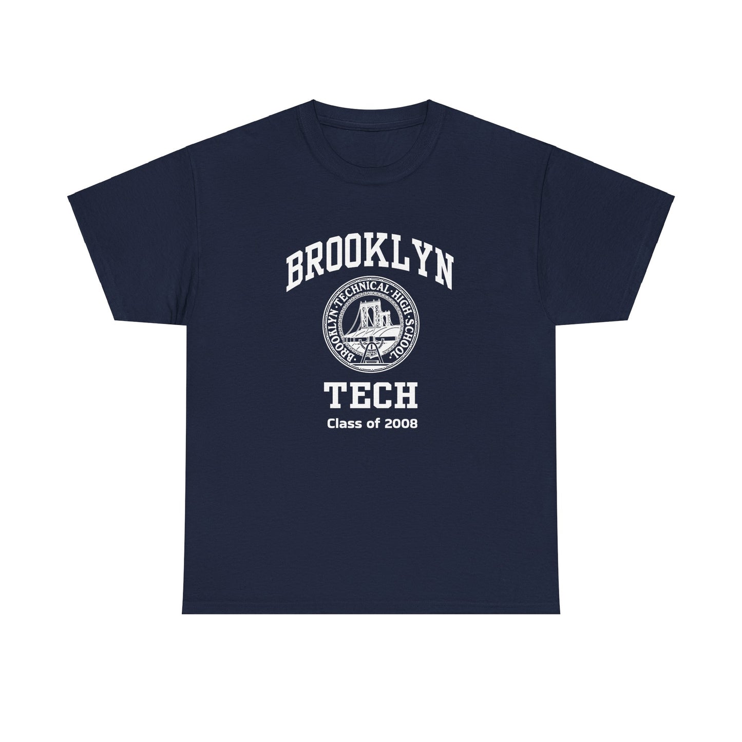 Brooklyn Tech Classic Logo - Men's Heavy Cotton T-Shirt - Class Of 2008