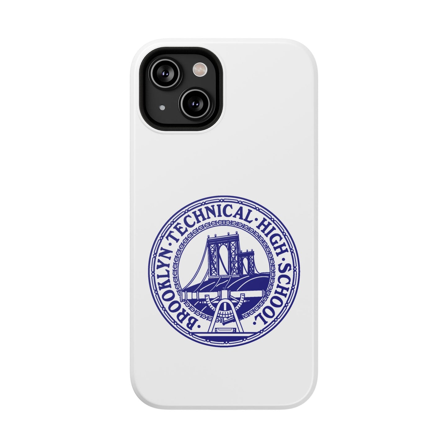 Classic Tech Seal - Impact-Resistant Phone Cases - Iphone Or Samsung - White