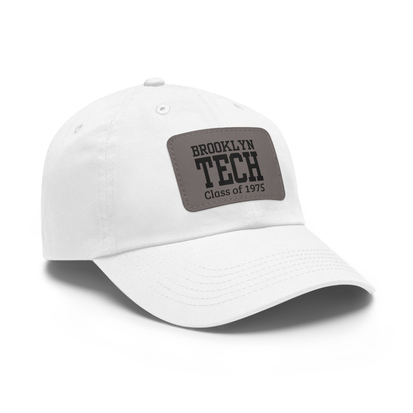 Classic Brooklyn Tech - Hat With Leather Patch (rectangle) - Class Of 1975