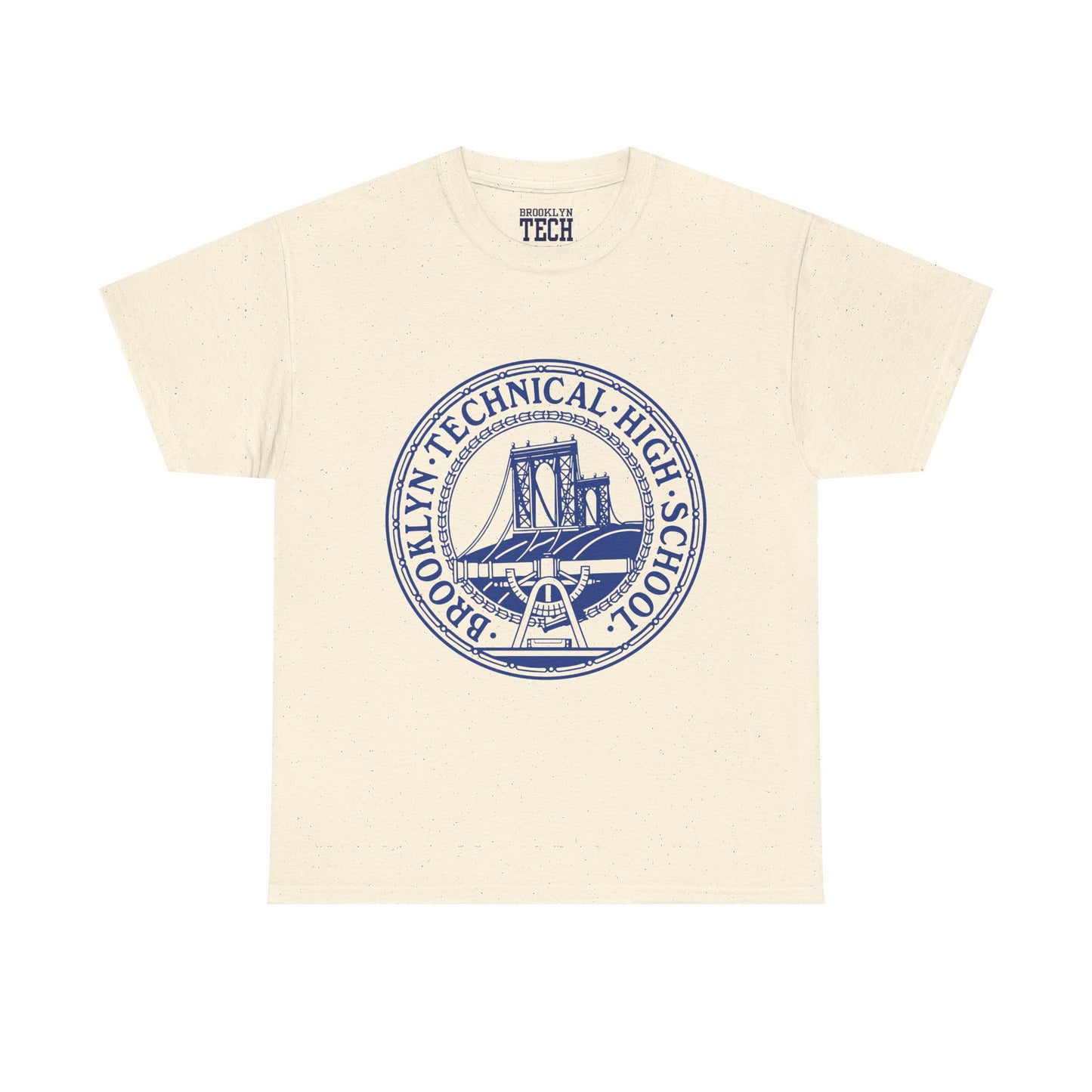 Classic Tech Logo - Blue Graphic - Men's Heavy Cotton T-Shirt