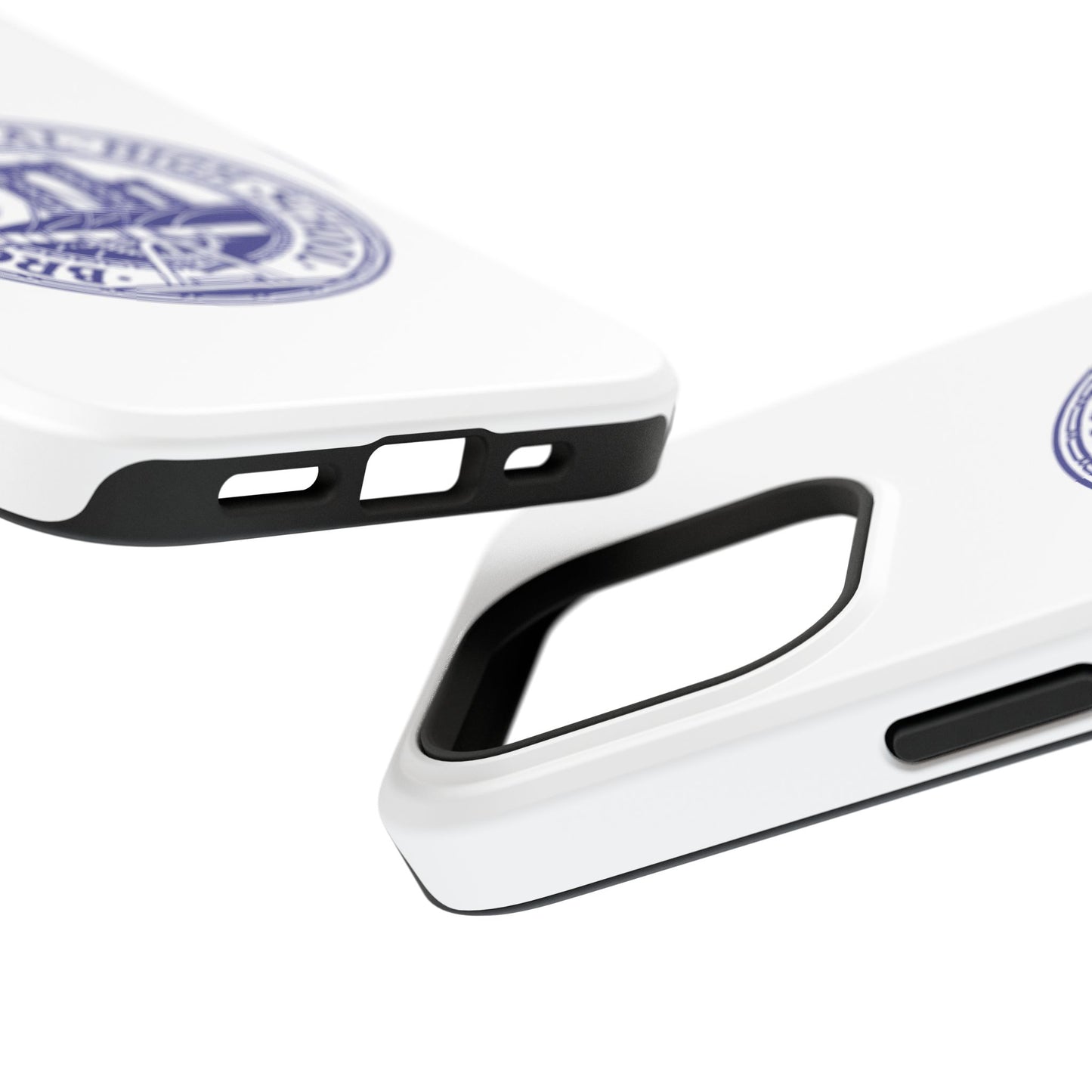 Classic Tech Seal - Impact-Resistant Phone Cases - Iphone Or Samsung - White