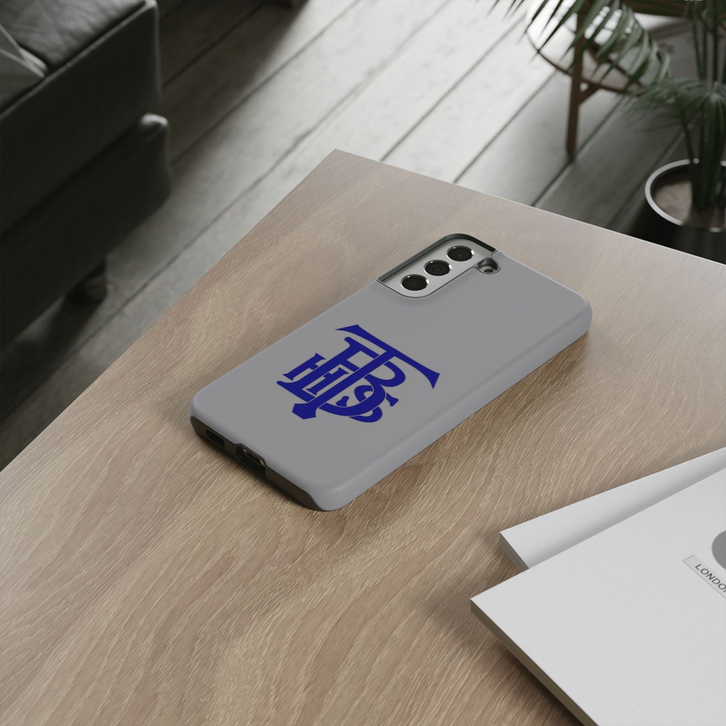 Stacked Logo - Tough Phone Cases - Gray - Samsung phones