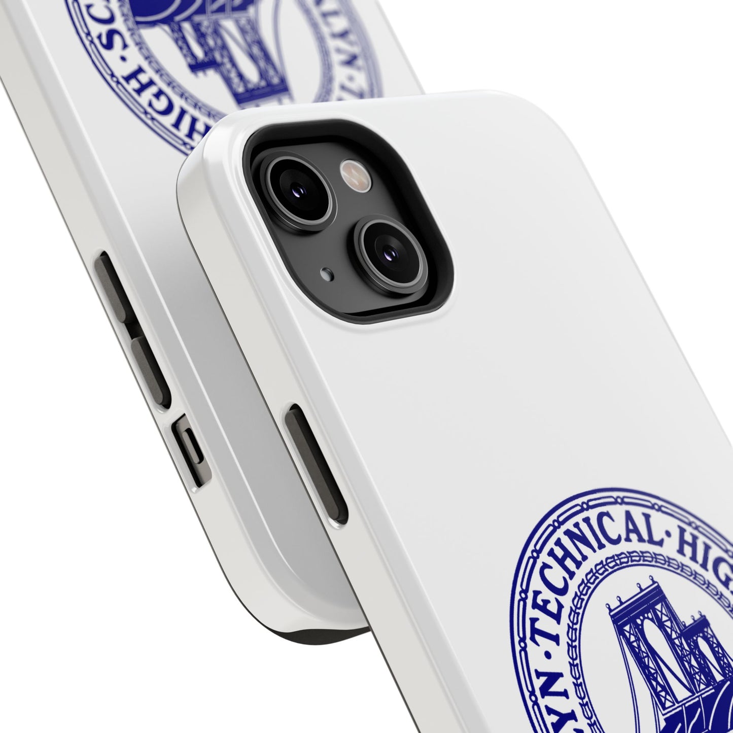 Classic Tech Seal - Impact-Resistant Phone Cases - Iphone Or Samsung - White