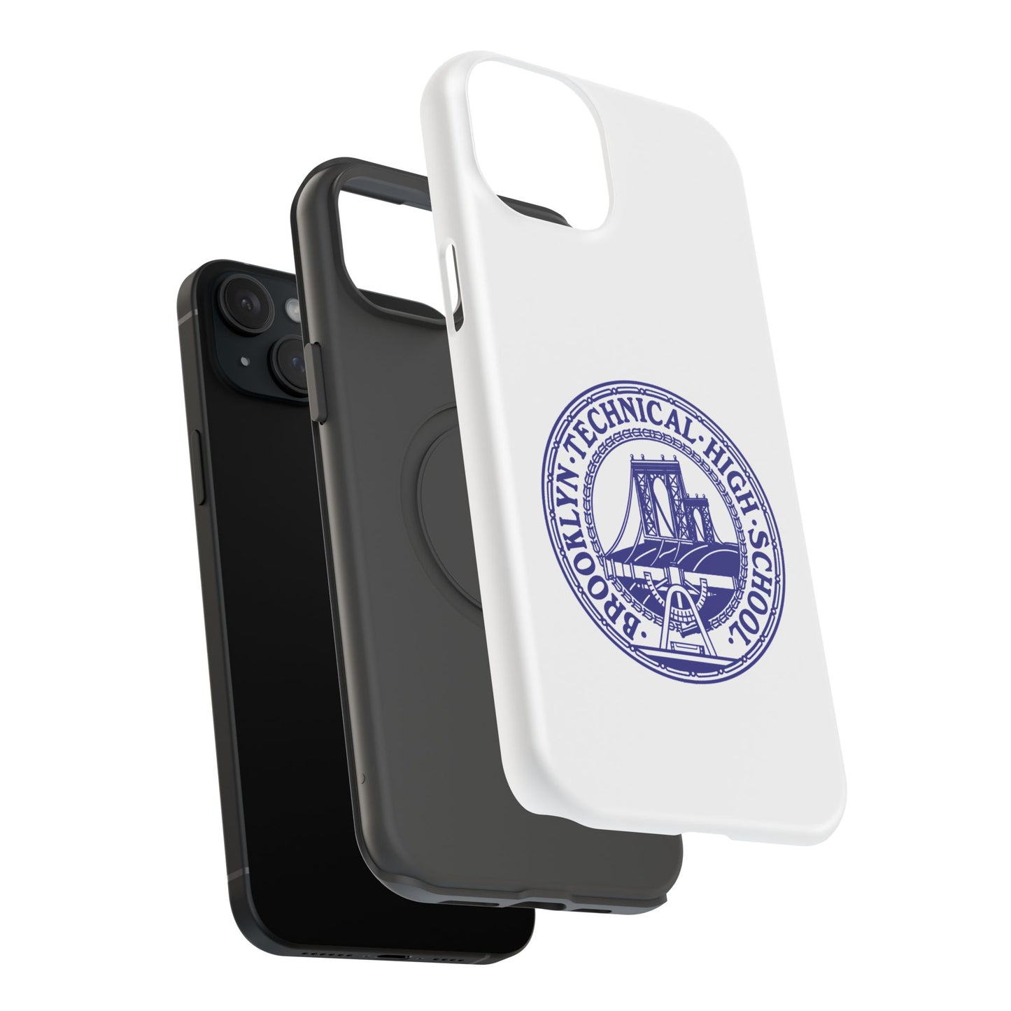 Classic Tech Seal - Impact-Resistant Phone Cases - Iphone Or Samsung - White