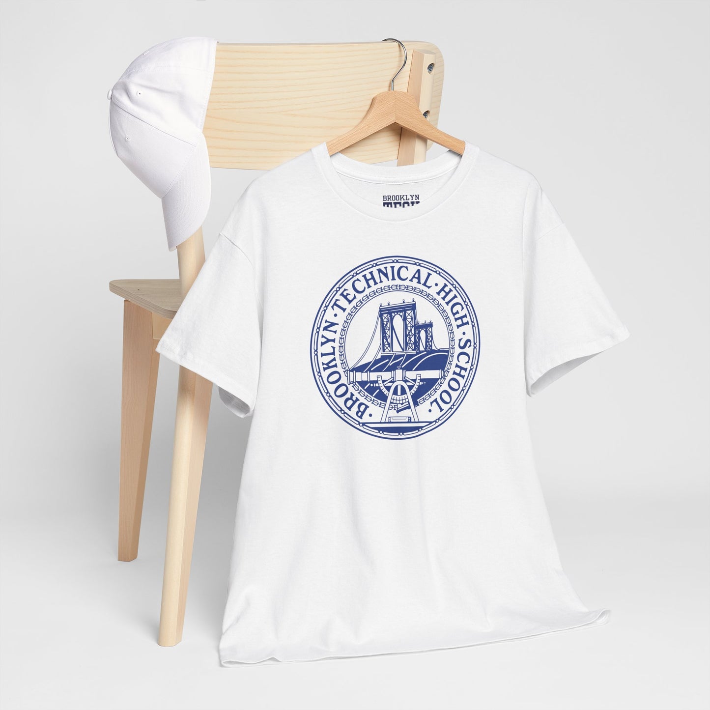 Classic Tech Logo - Blue Graphic - Men's Heavy Cotton Tee