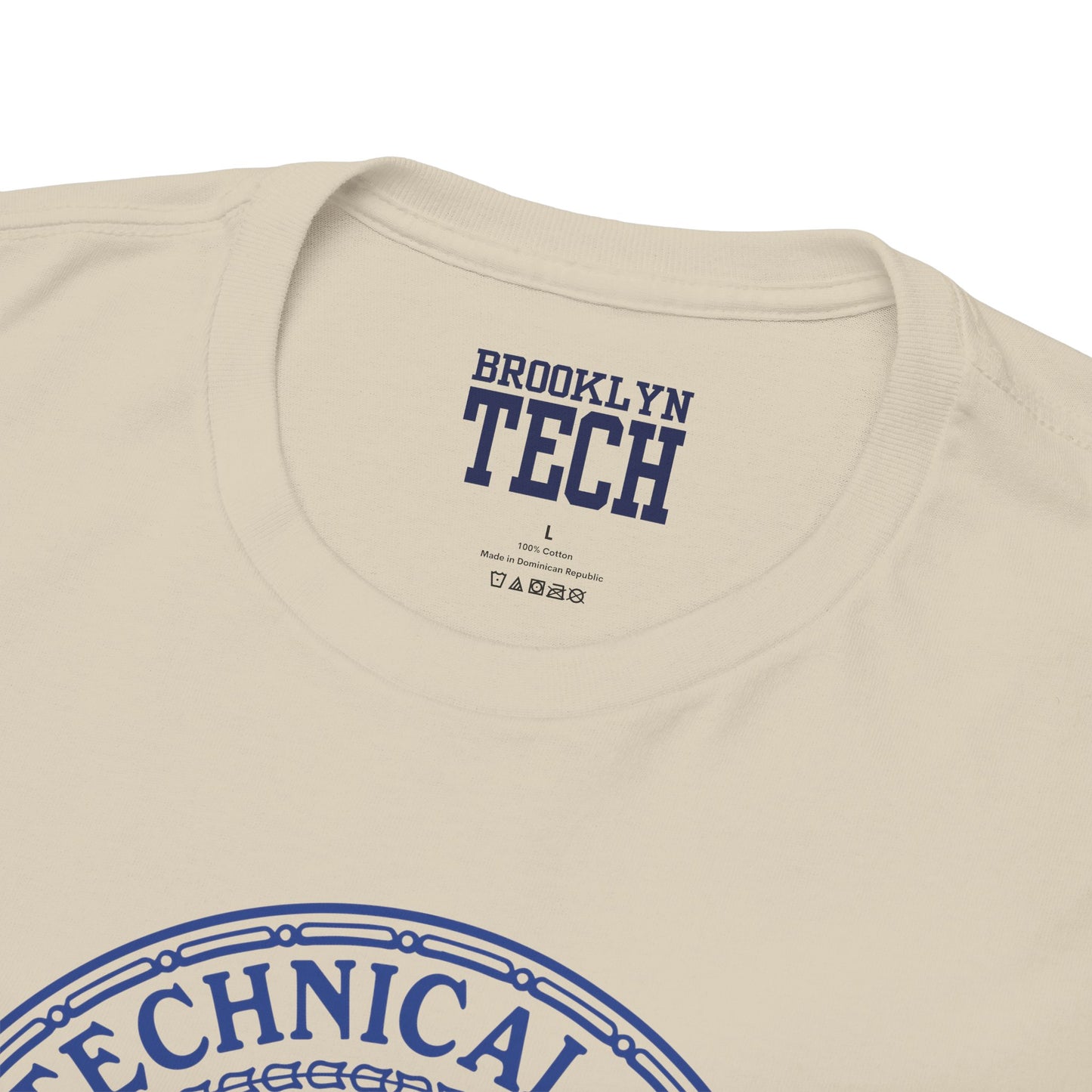 Classic Tech Logo - Blue Graphic - Men's Heavy Cotton Tee