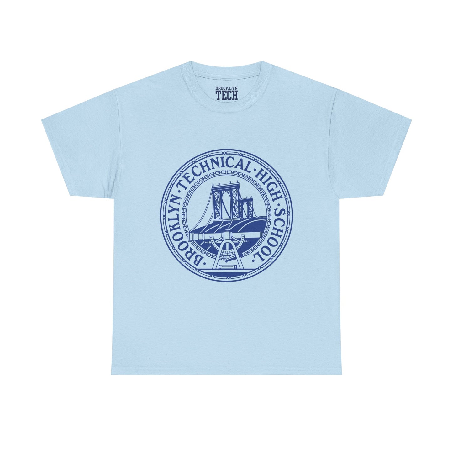 Classic Tech Logo - Blue Graphic - Men's Heavy Cotton T-Shirt