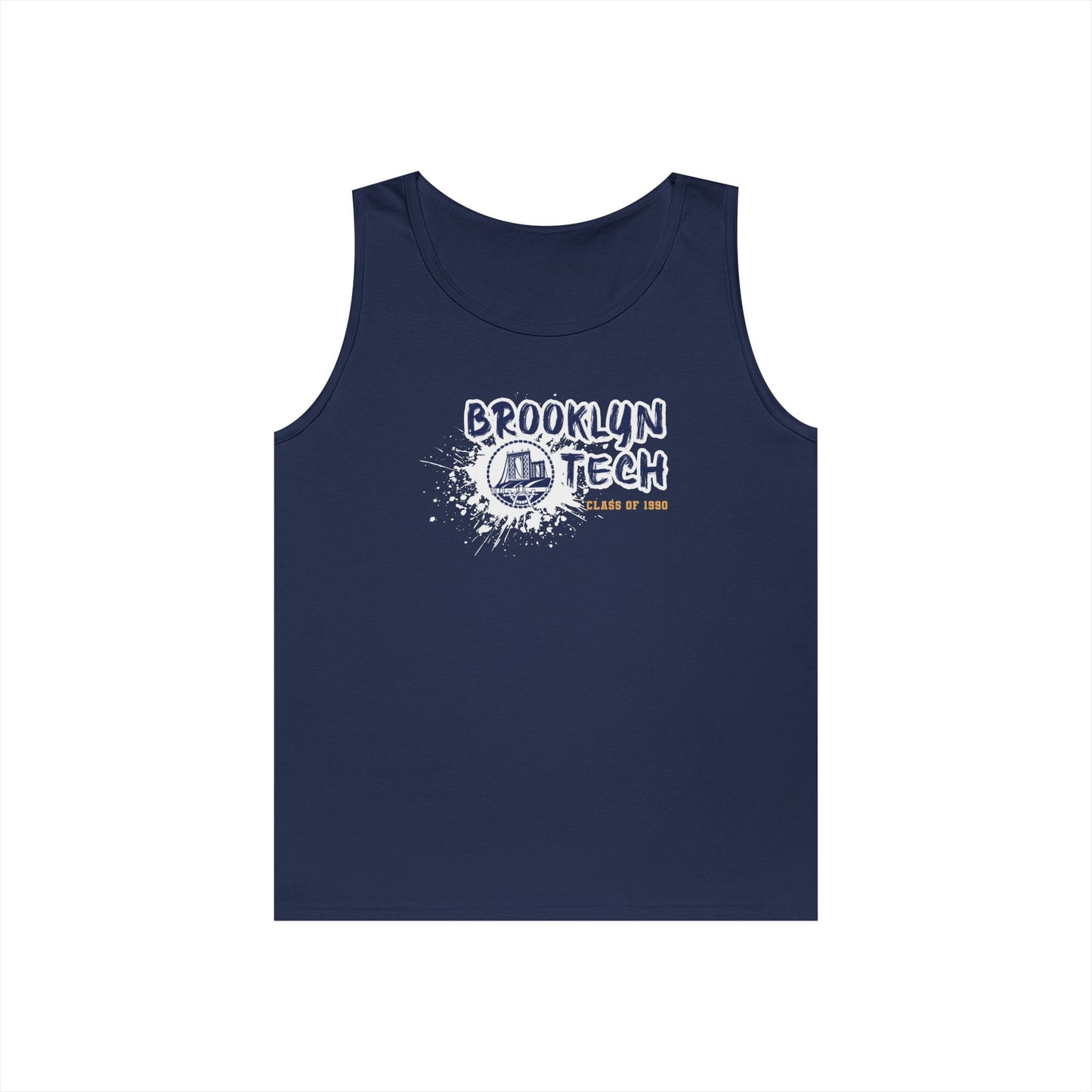 Class Of 1990 Commemorative Unisex Heavy Cotton Tank Top - Gold Font