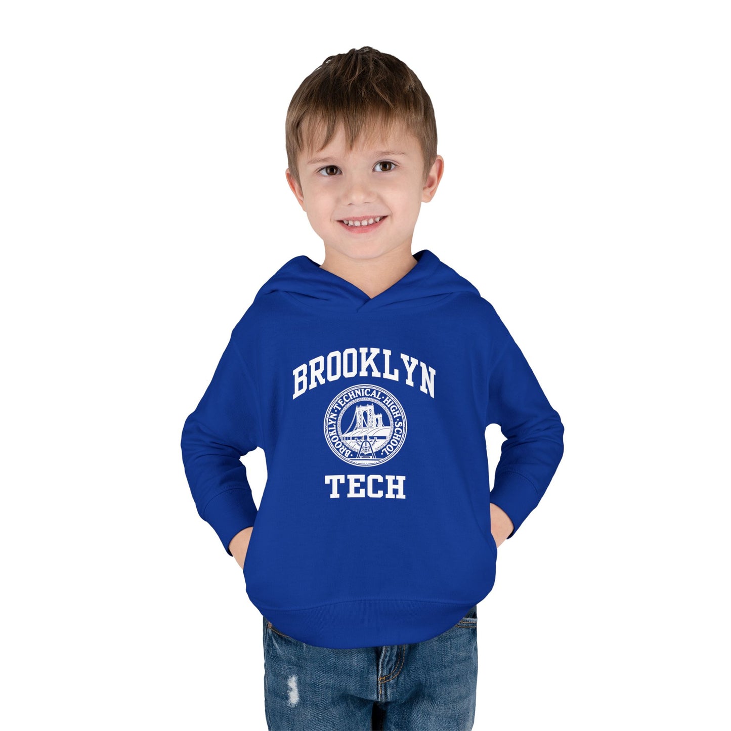 Family - Brooklyn Tech Classic Logo - Toddler Pullover Fleece Hoodie