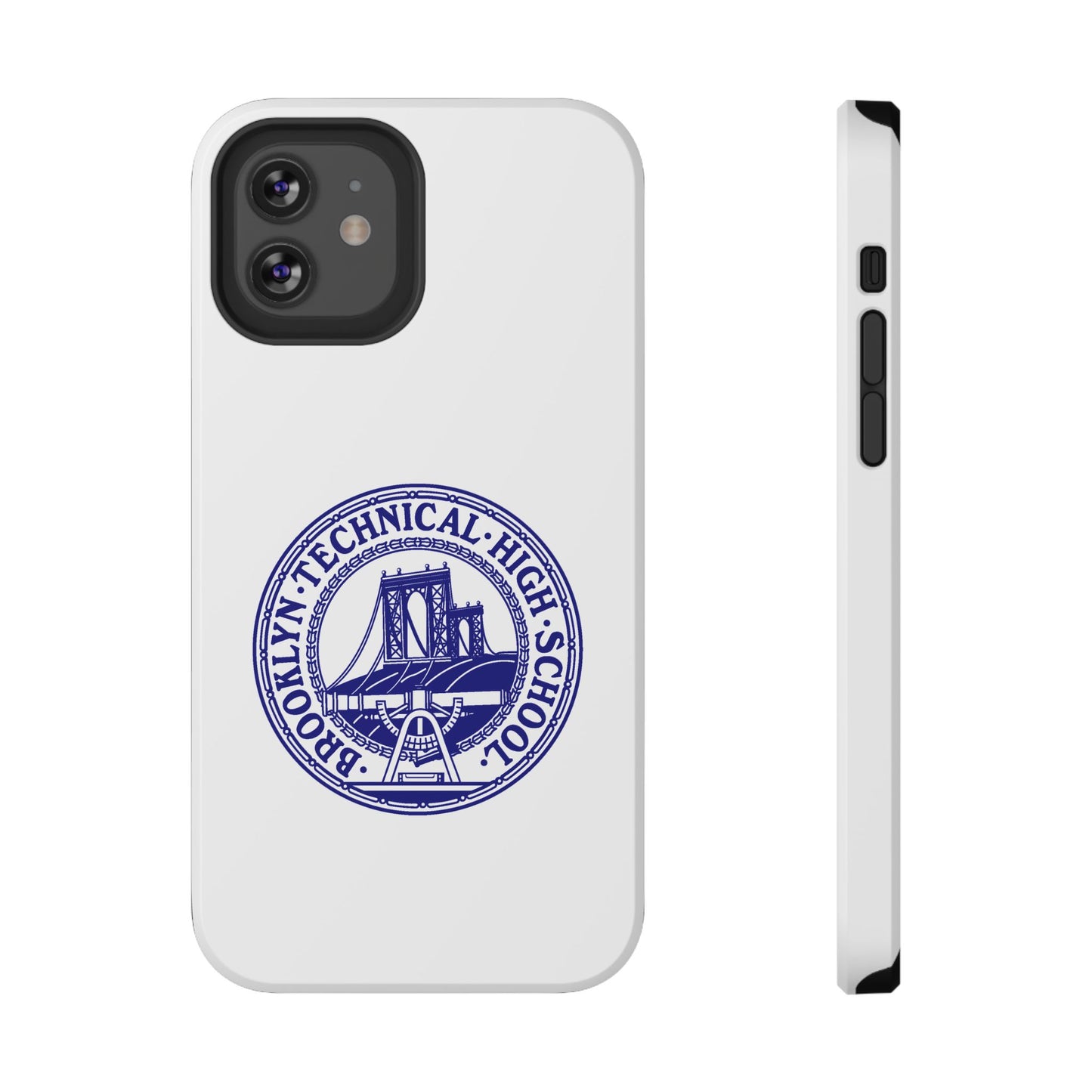Classic Tech Seal - Impact-Resistant Phone Cases - Iphone Or Samsung - White