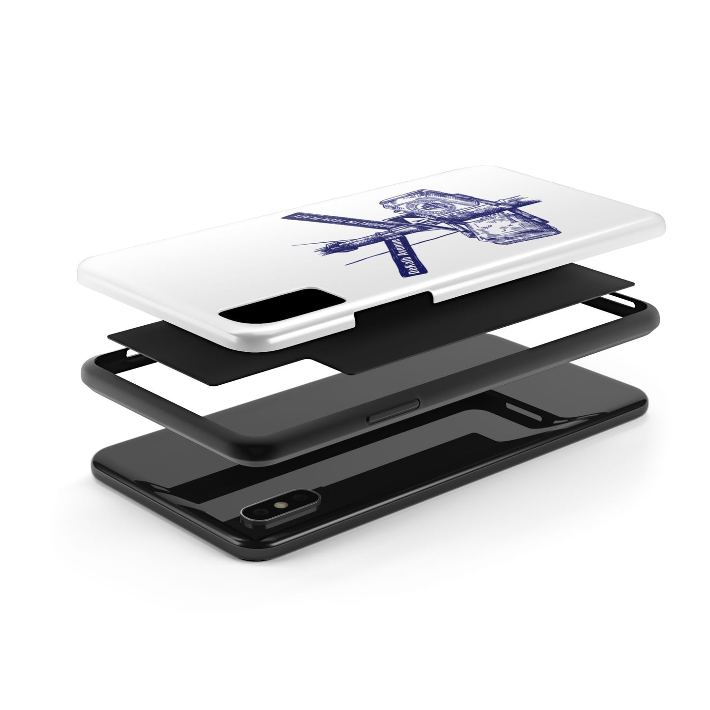 Dekalb Ave & Brooklyn Tech Place - Tough Phone Cases - White